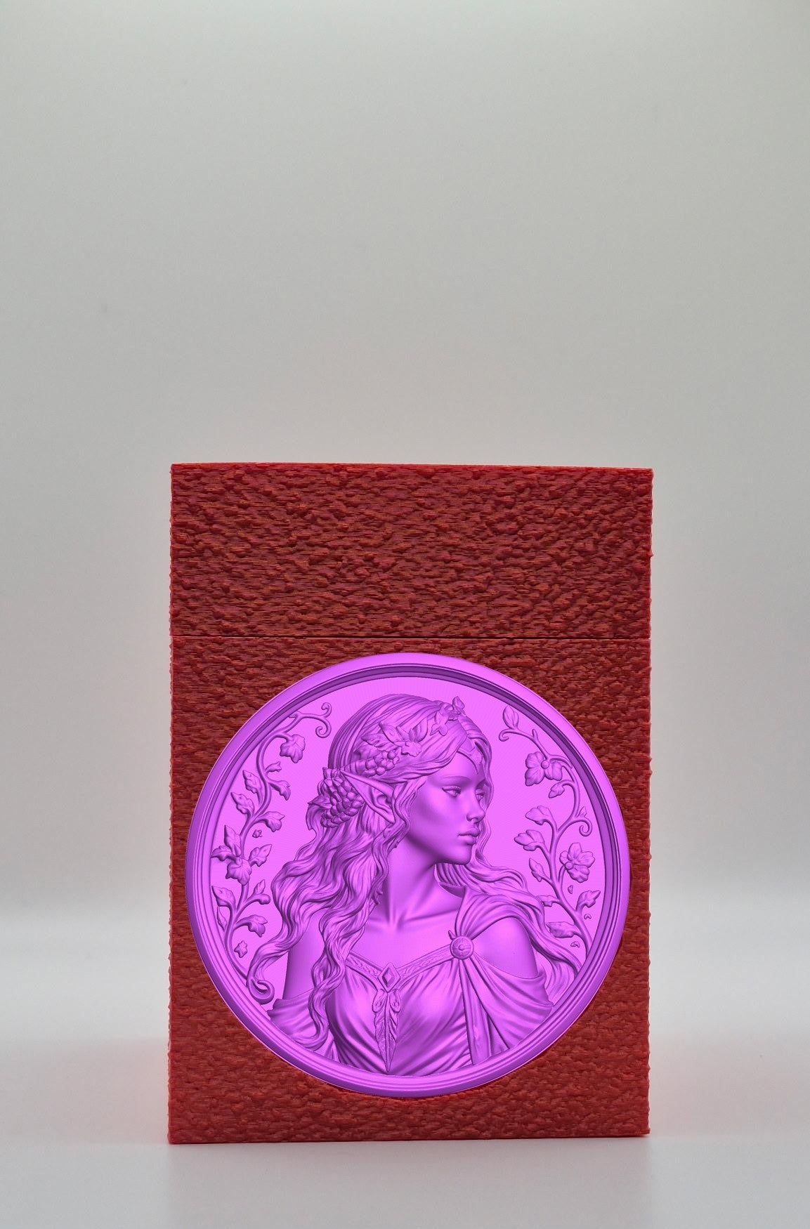 Elf Maiden Card Box — Red