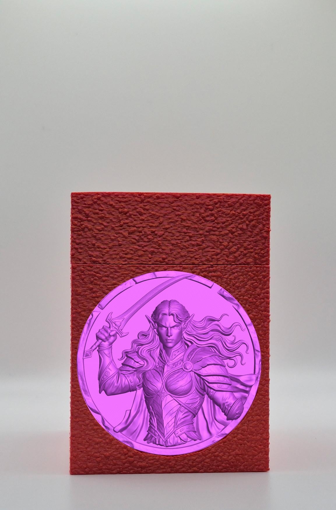 Elvish Warrior Card Box — Red