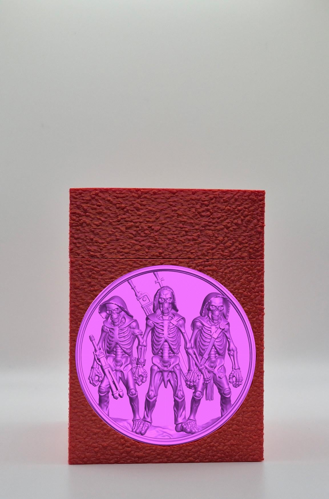 Skeleton Army Card Box — Red