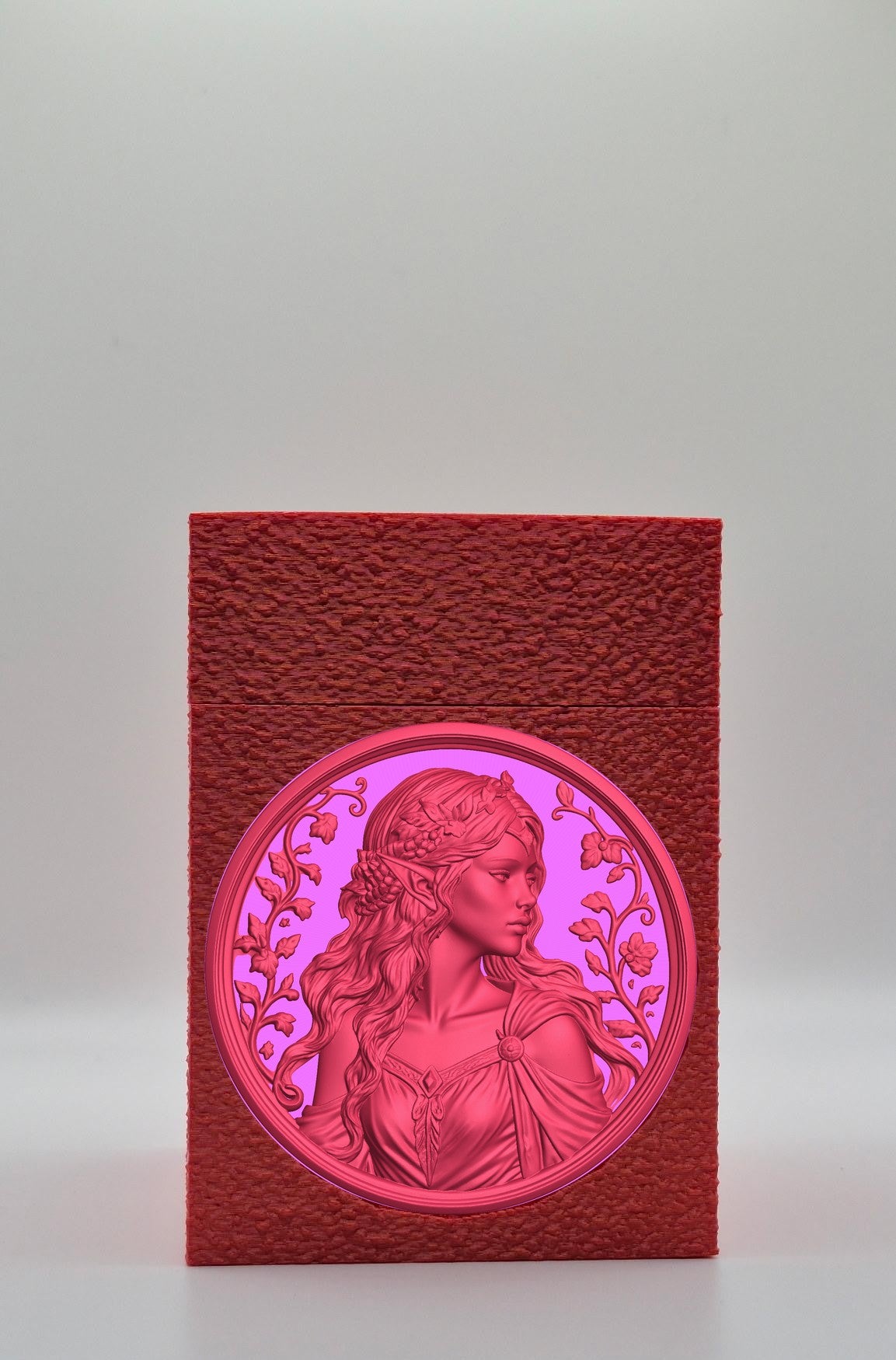 Elf Maiden Card Box — Red