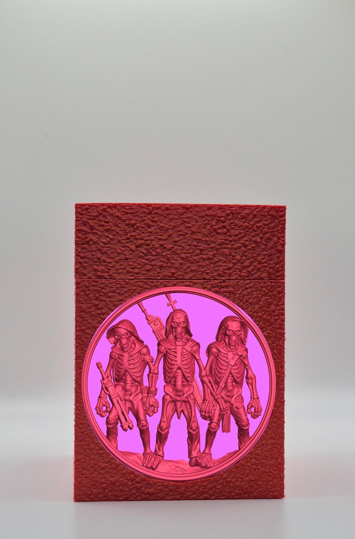 Skeleton Army Card Box — Red