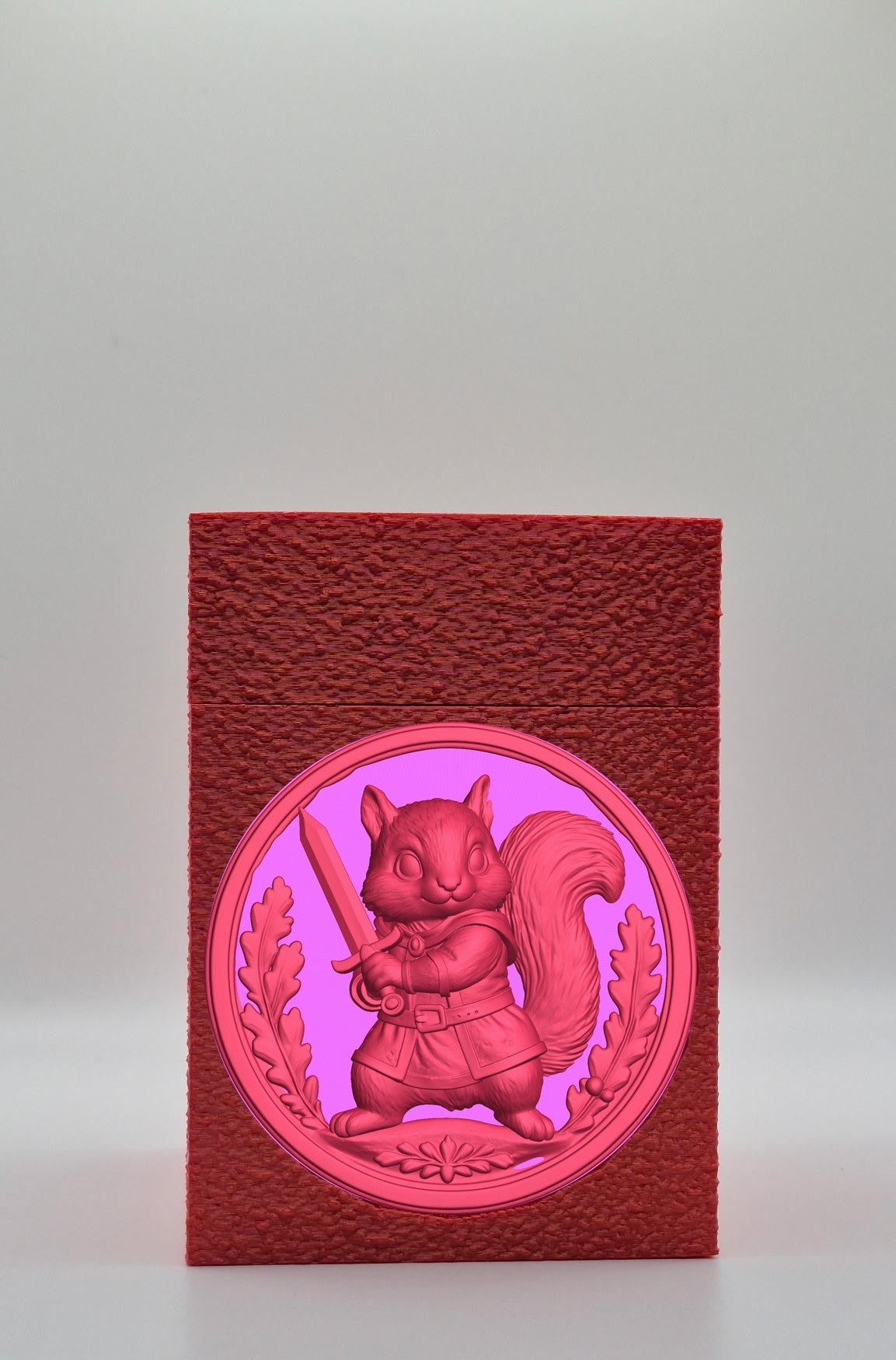 Squirrel Card Box — Red