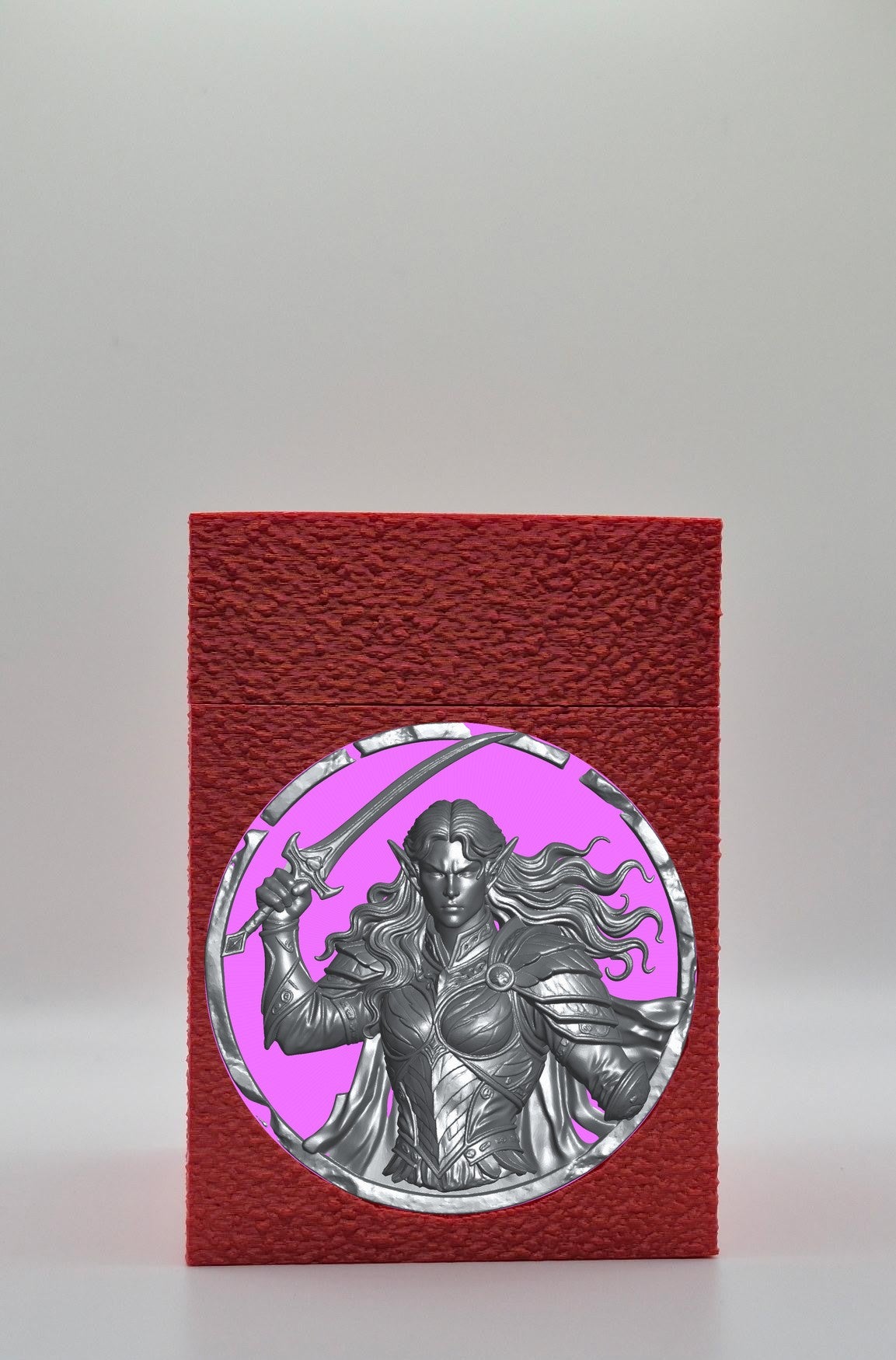 Elvish Warrior Card Box — Red