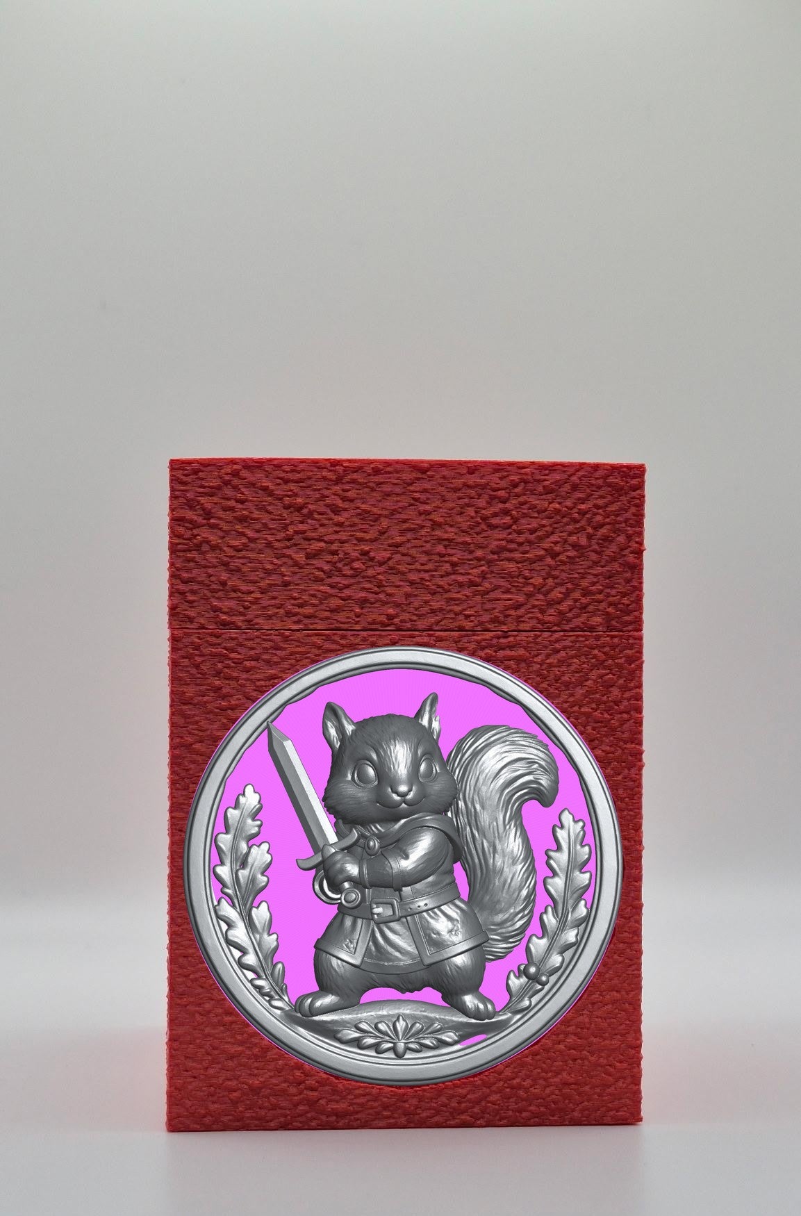 Squirrel Card Box — Red