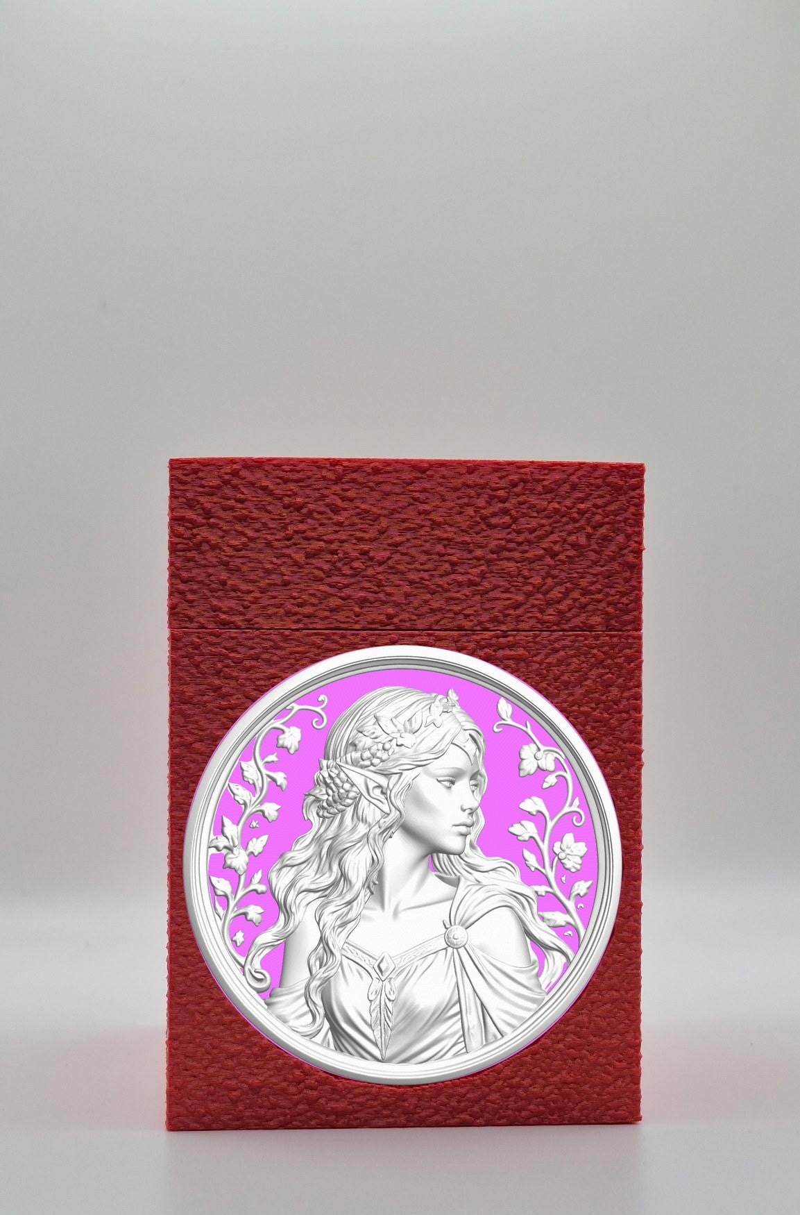 Elf Maiden Card Box — Red