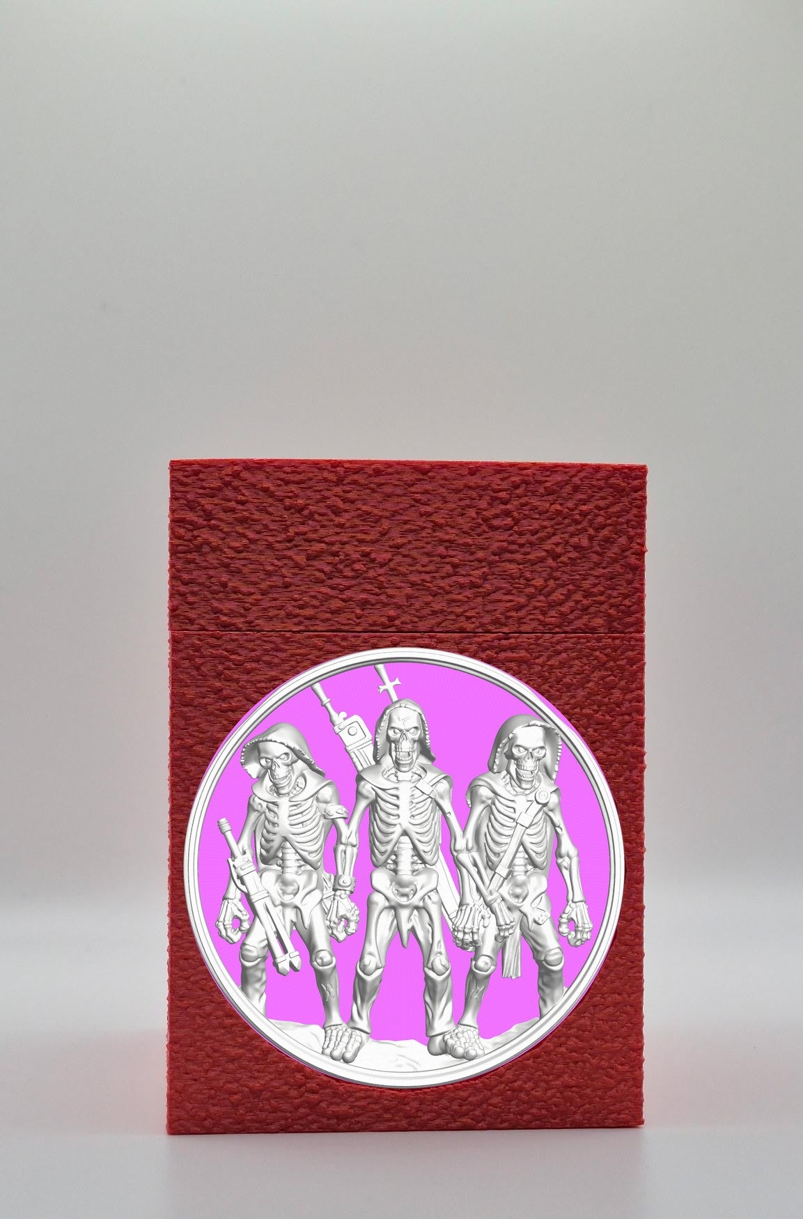 Skeleton Army Card Box — Red