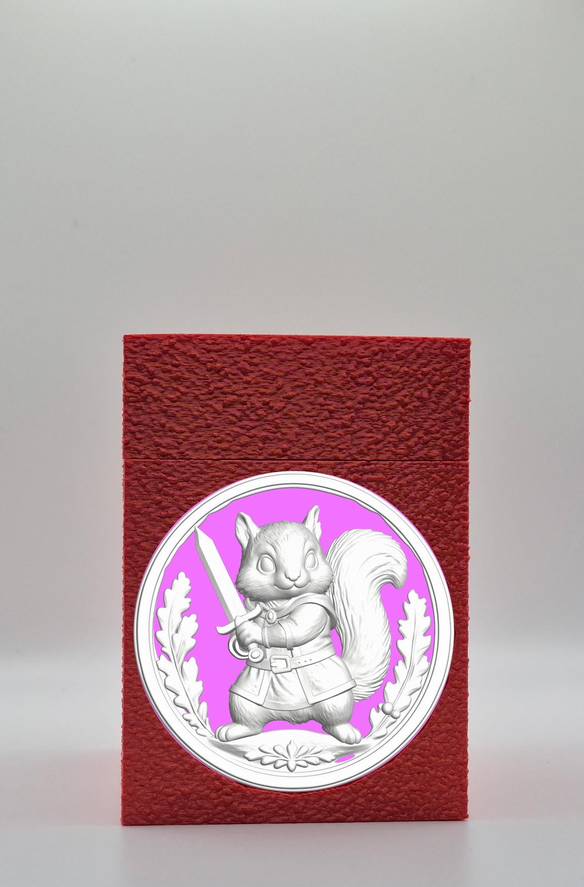 Squirrel Card Box — Red