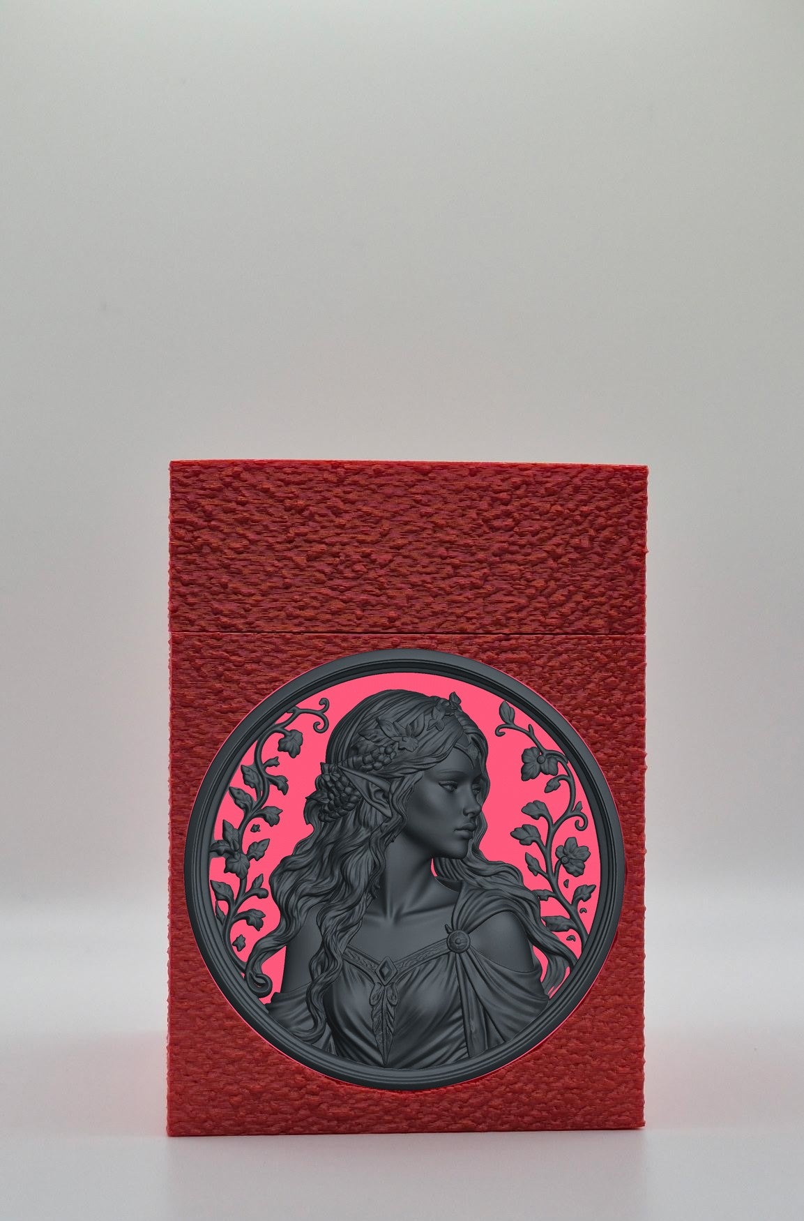 Elf Maiden Card Box — Red