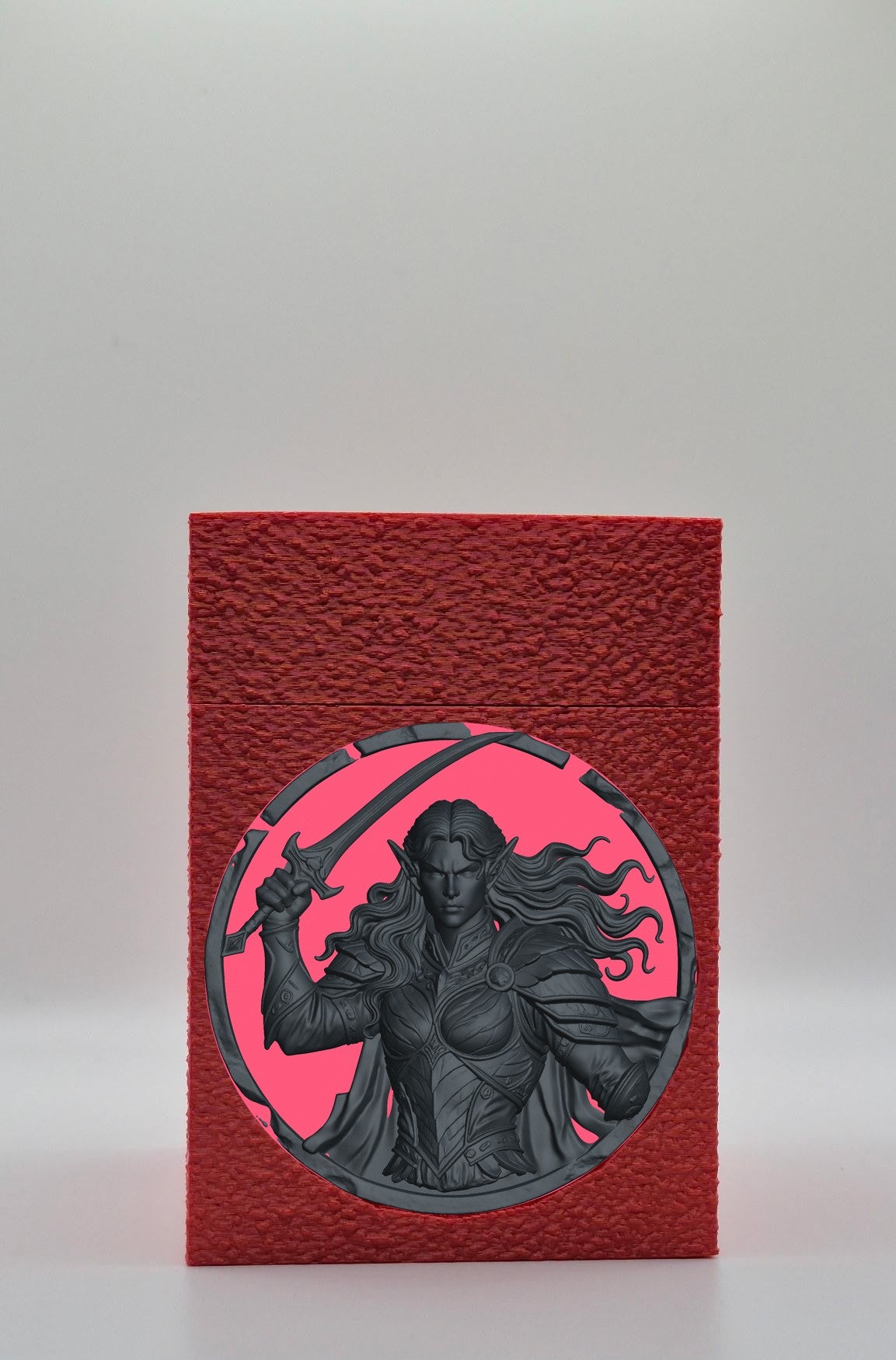 Elvish Warrior Card Box — Red