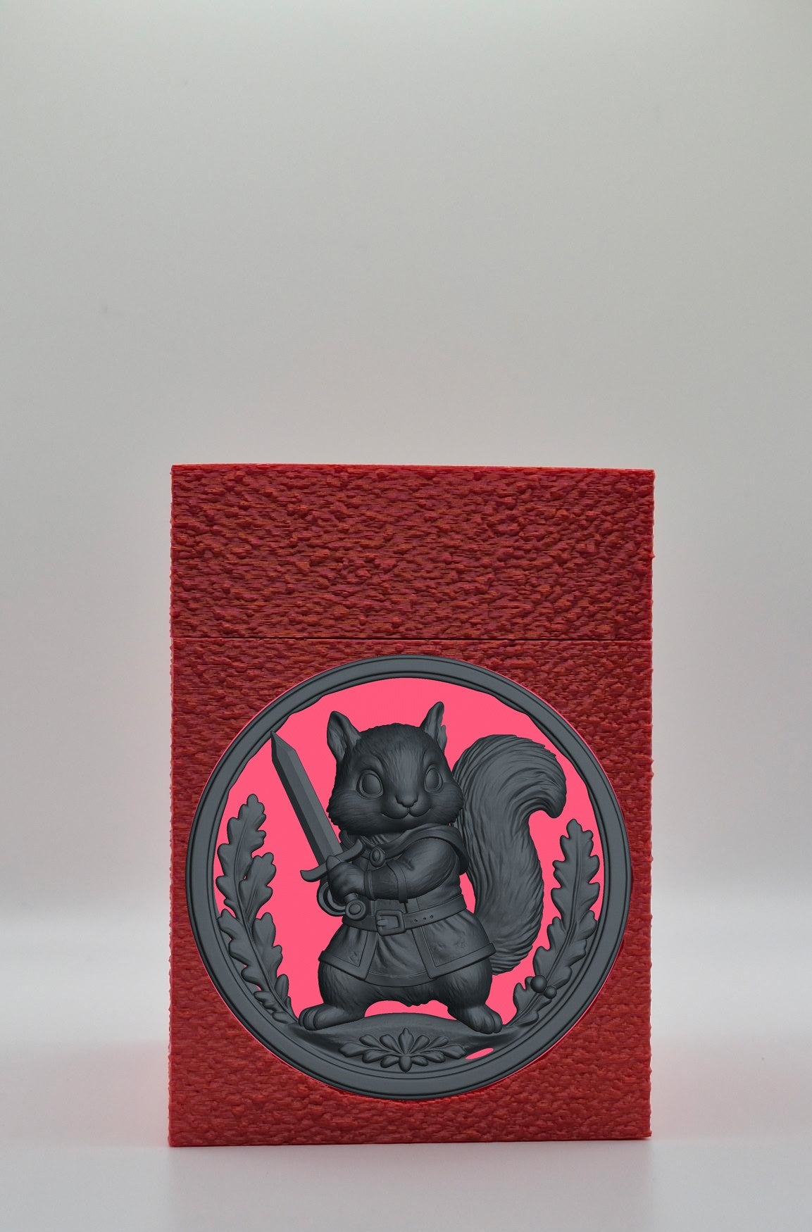 Squirrel Card Box — Red