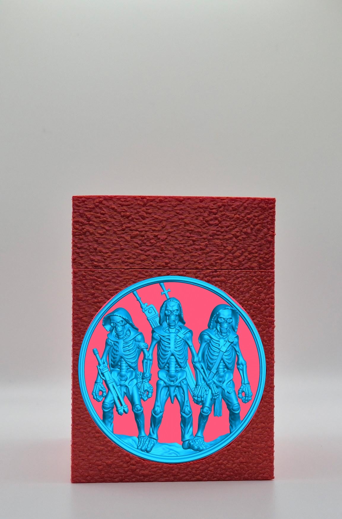 Skeleton Army Card Box — Red