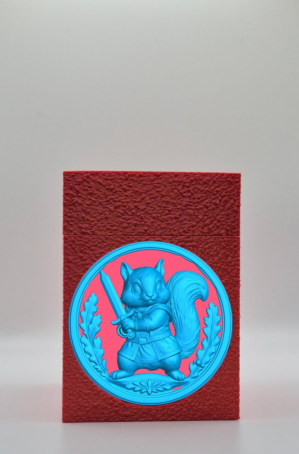 Squirrel Card Box — Red