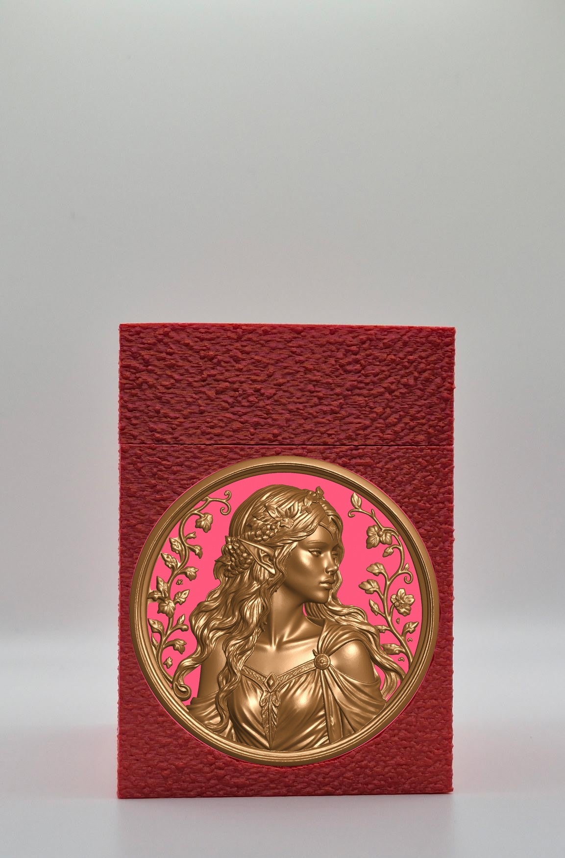 Elf Maiden Card Box — Red