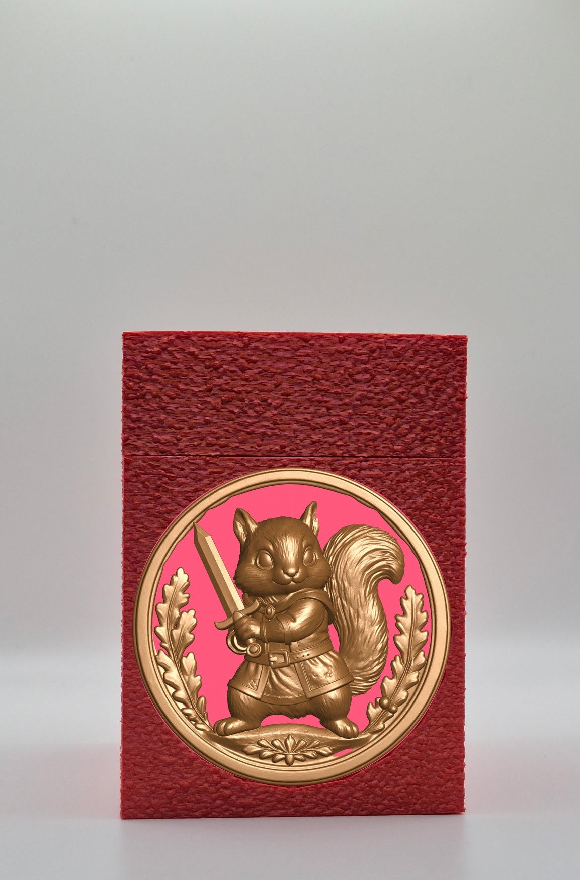 Squirrel Card Box — Red