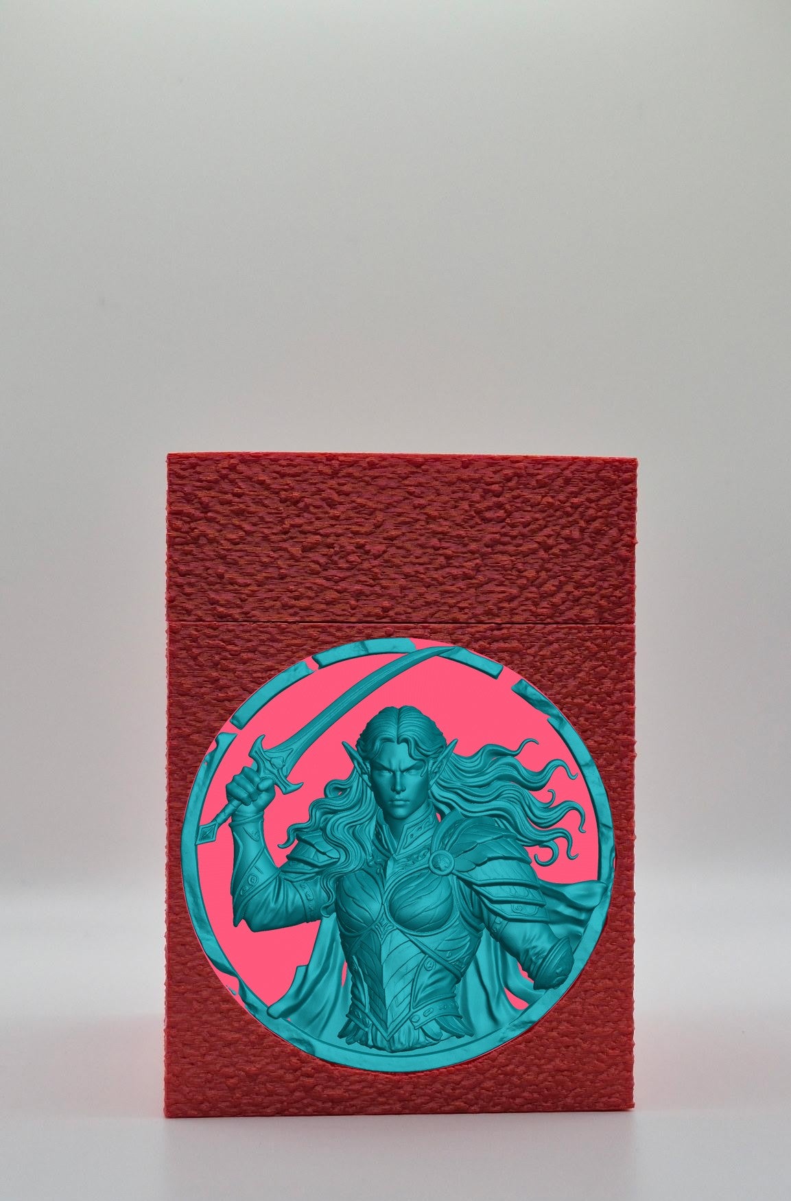 Elvish Warrior Card Box — Red