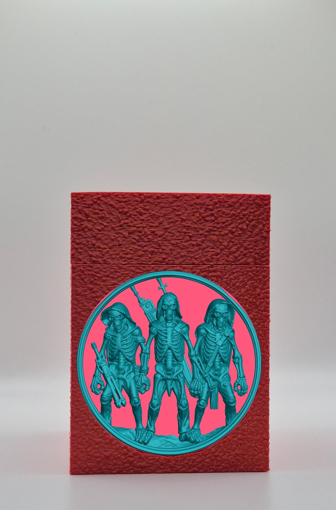 Skeleton Army Card Box — Red