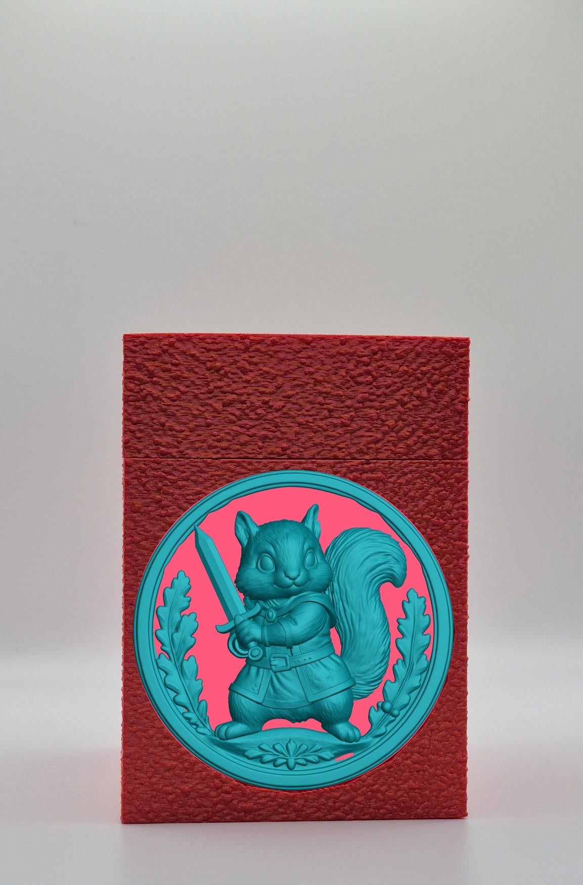 Squirrel Card Box — Red