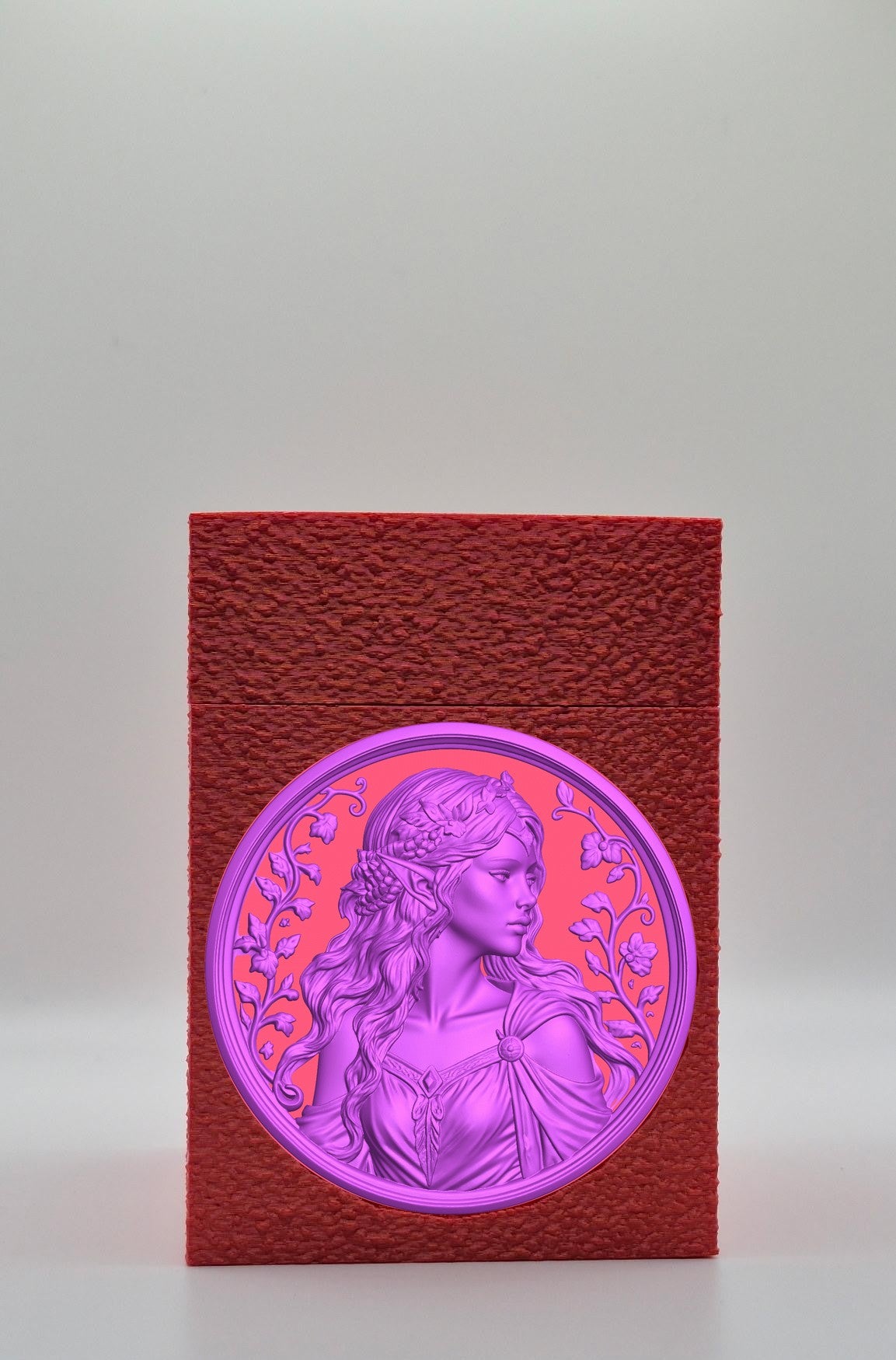 Elf Maiden Card Box — Red