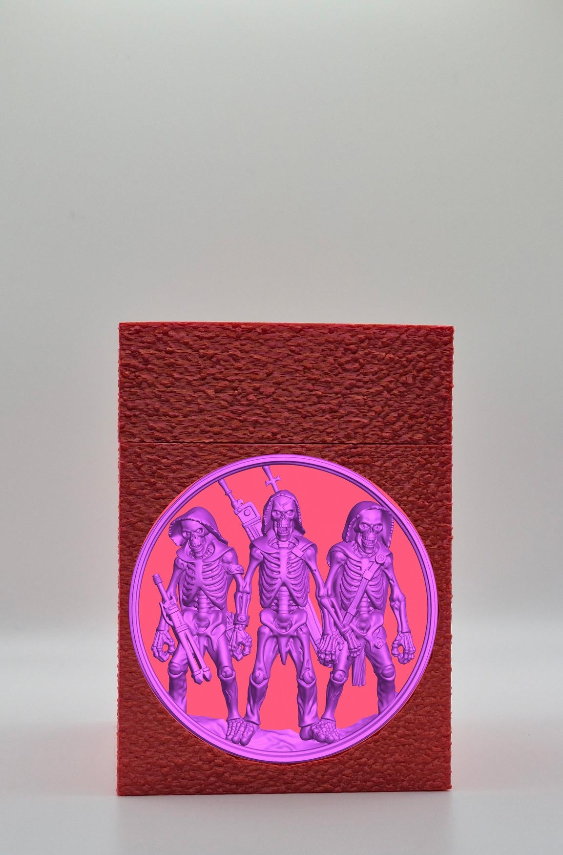 Skeleton Army Card Box — Red