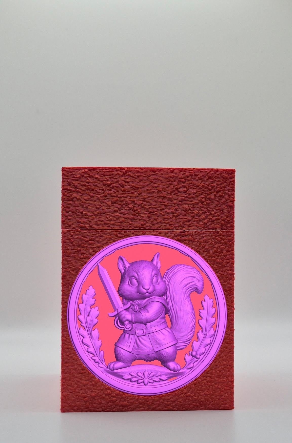 Squirrel Card Box — Red