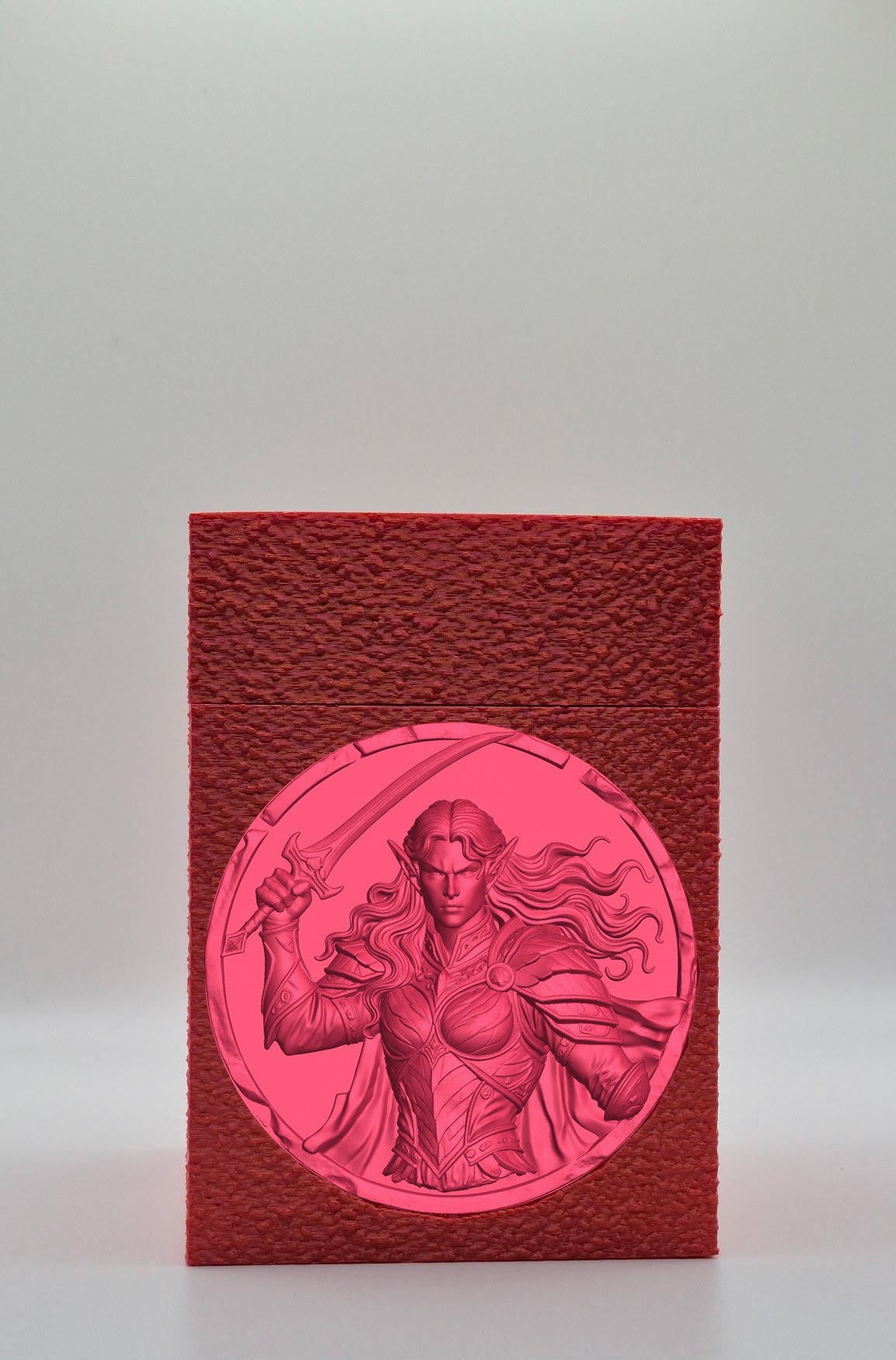 Elvish Warrior Card Box — Red