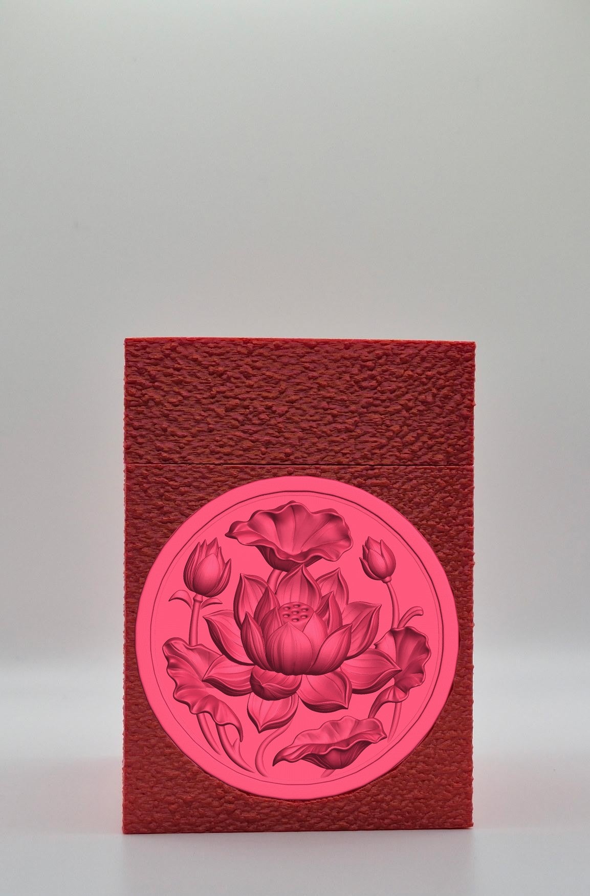 Lotus Card Box — Red