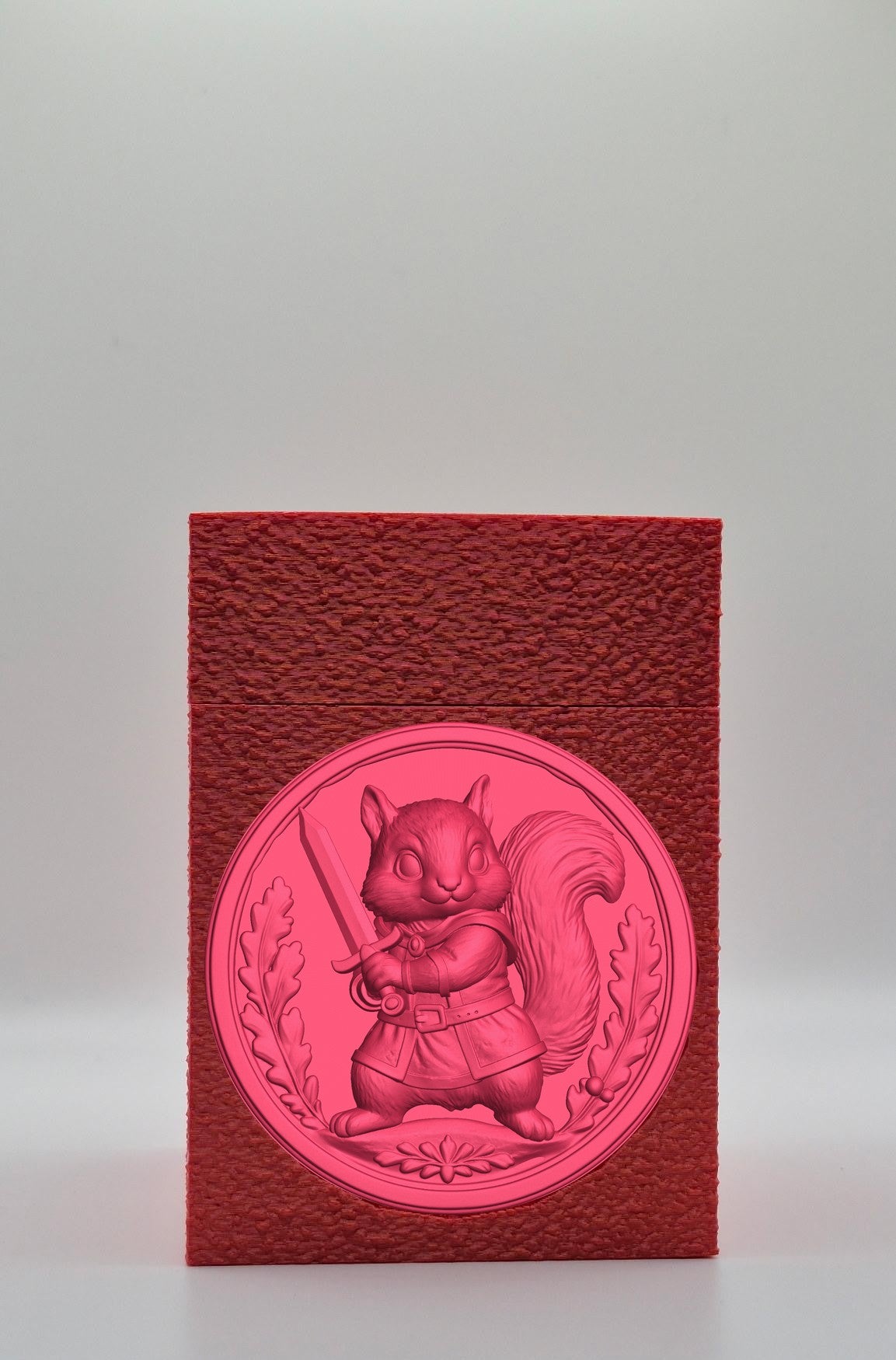 Squirrel Card Box — Red