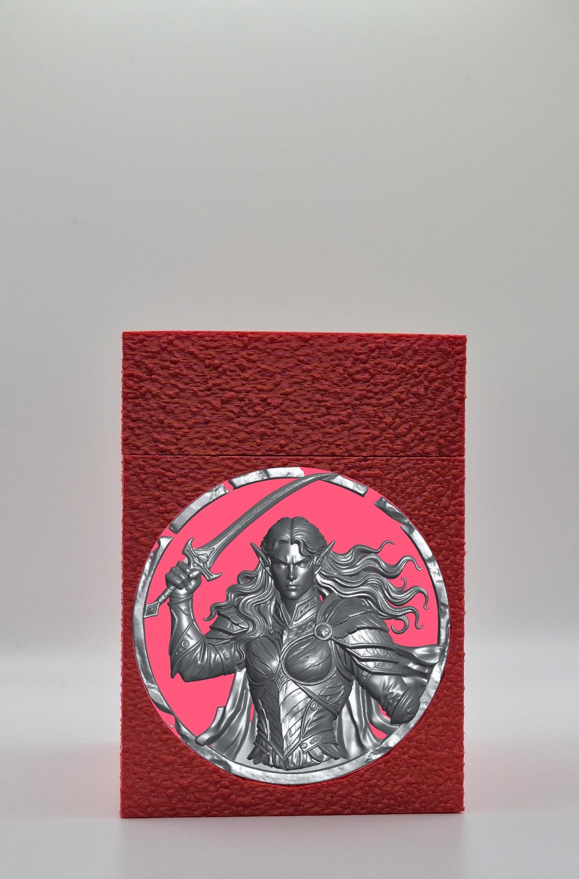Elvish Warrior Card Box — Red