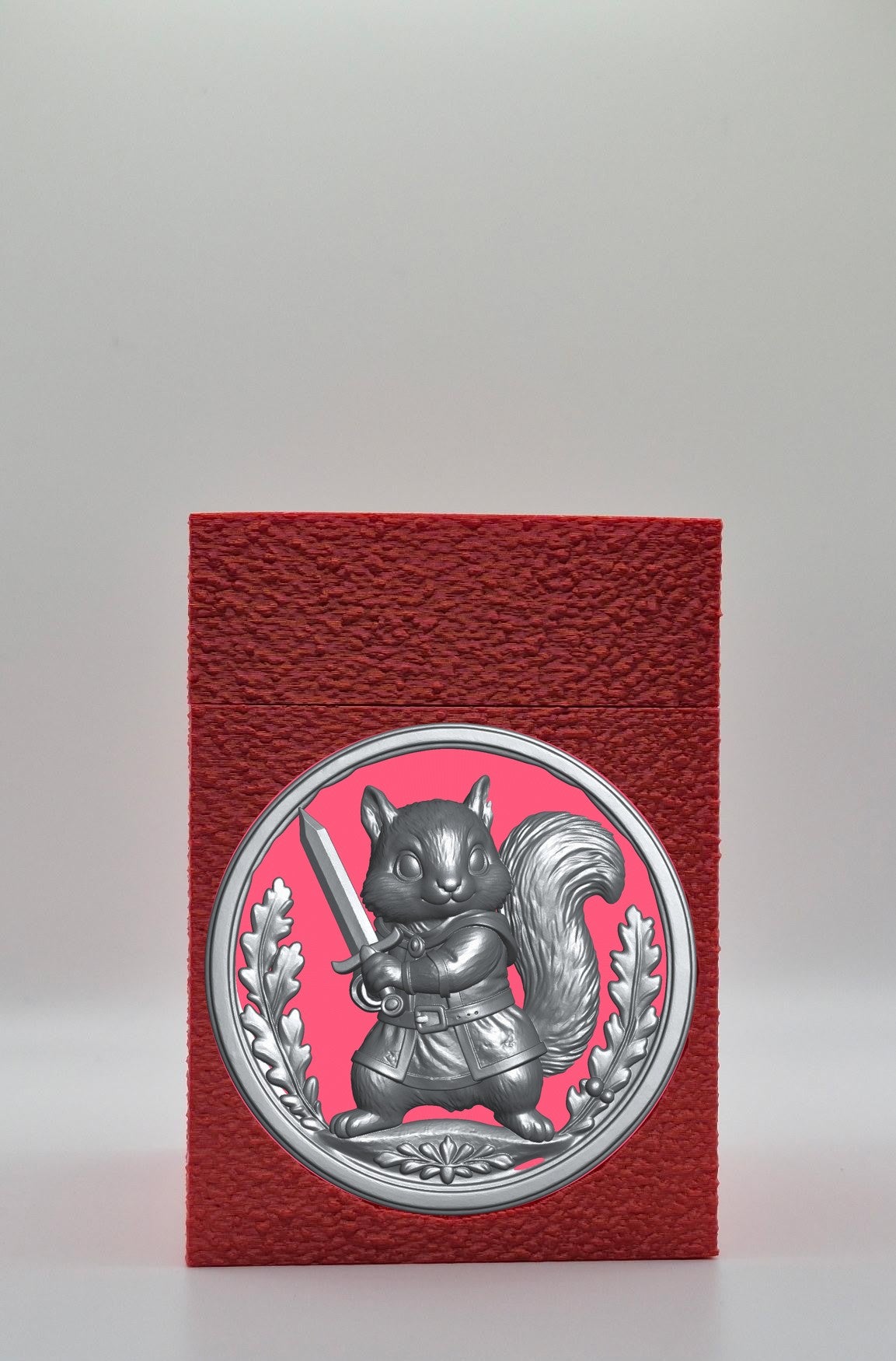 Squirrel Card Box — Red