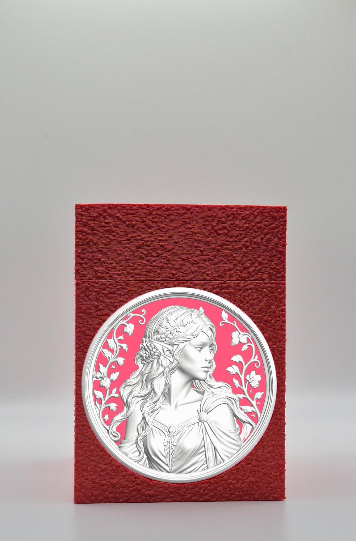 Elf Maiden Card Box — Red