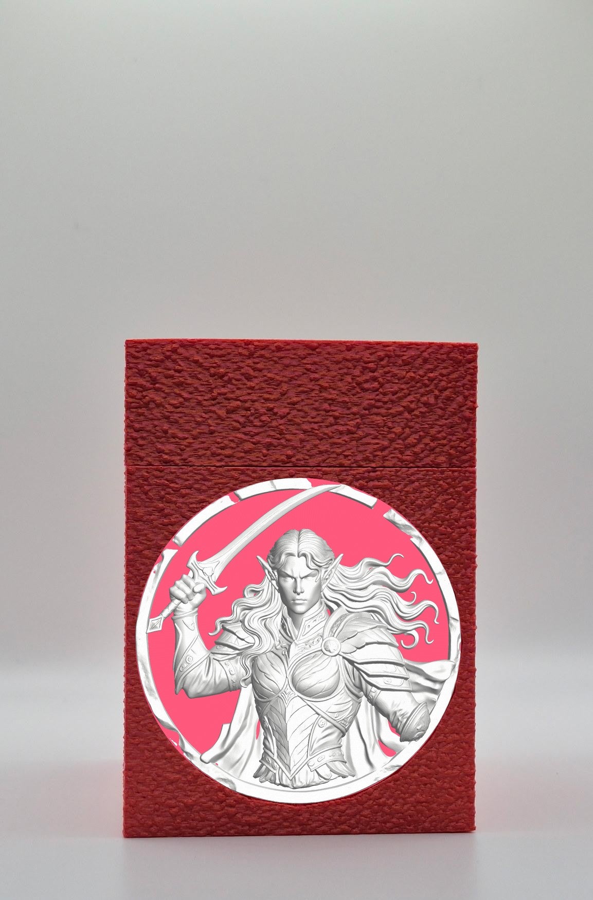 Elvish Warrior Card Box — Red