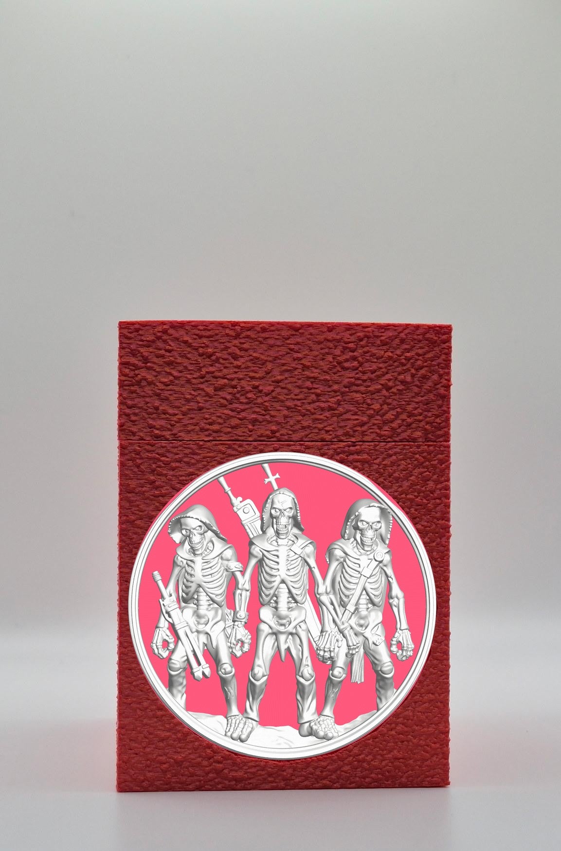Skeleton Army Card Box — Red