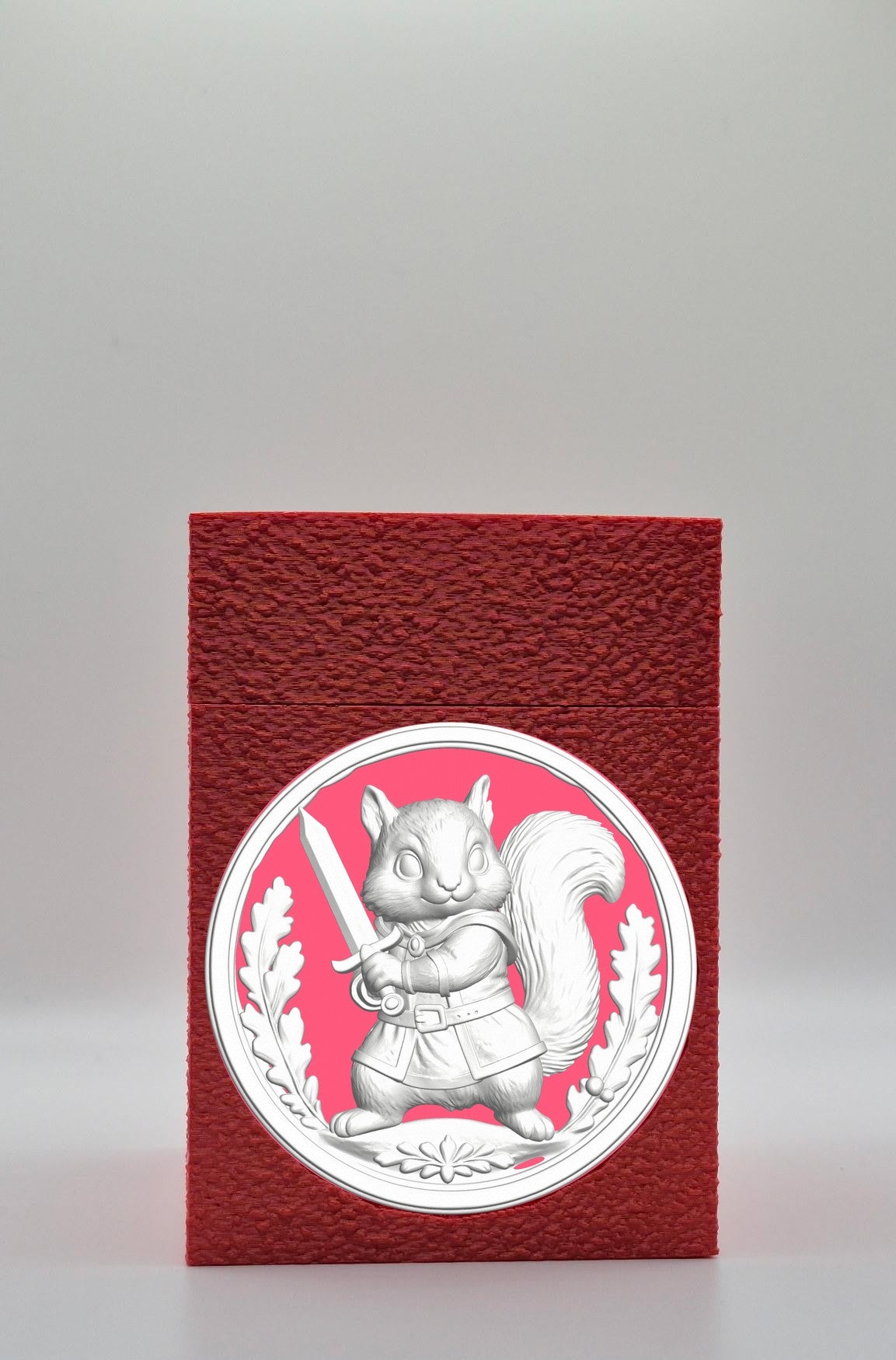 Squirrel Card Box — Red