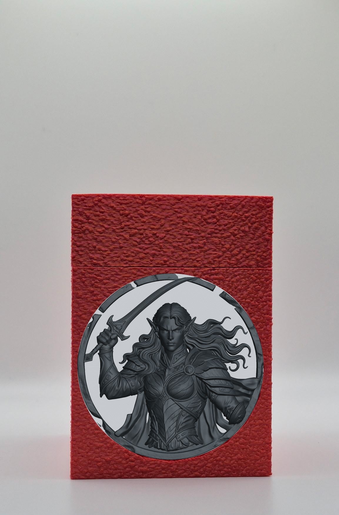 Elvish Warrior Card Box — Red