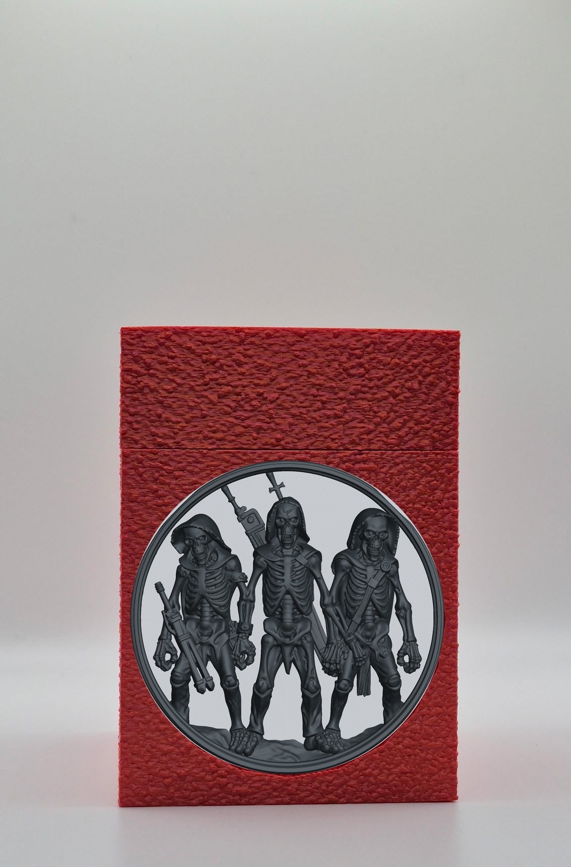 Skeleton Army Card Box — Red