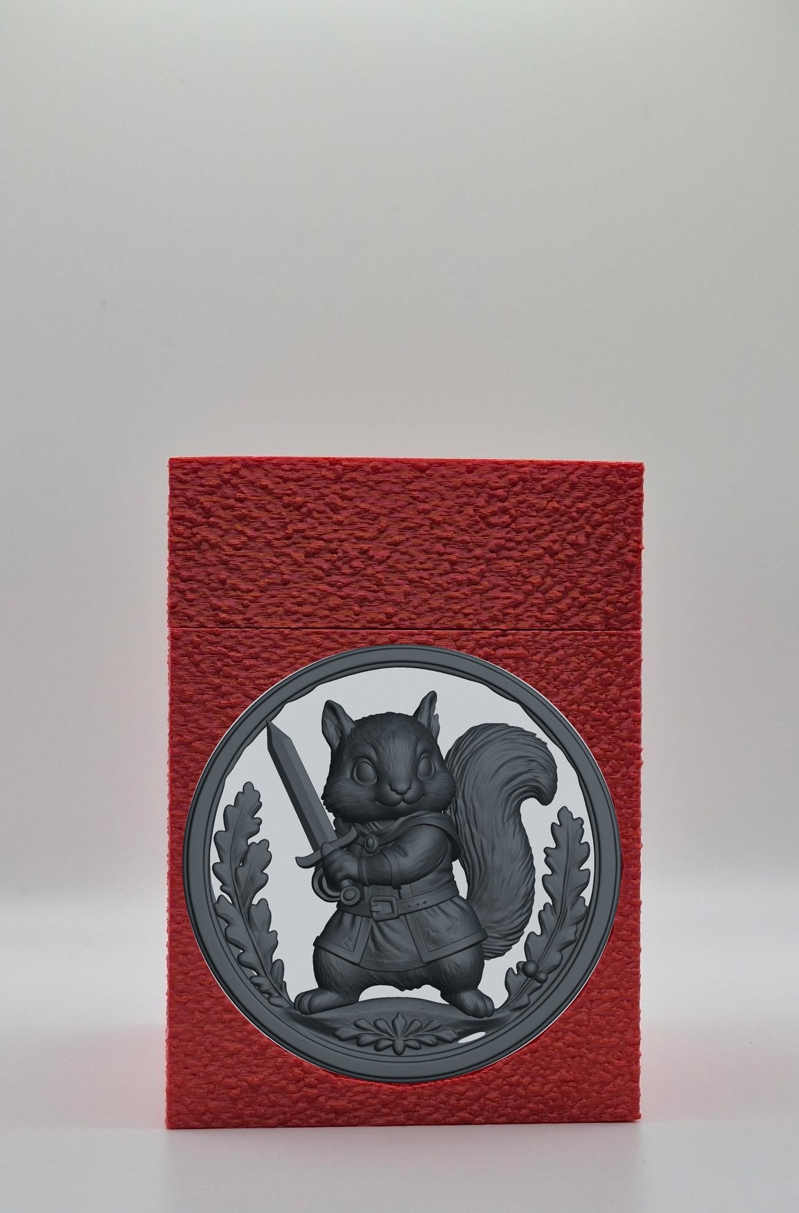 Squirrel Card Box — Red