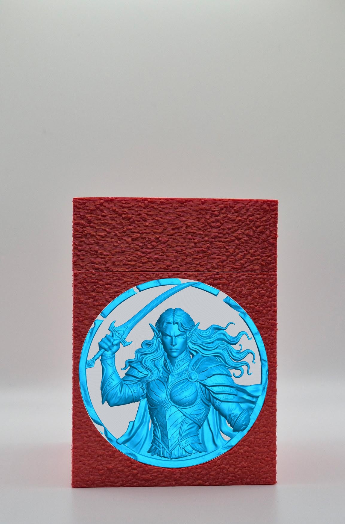 Elvish Warrior Card Box — Red