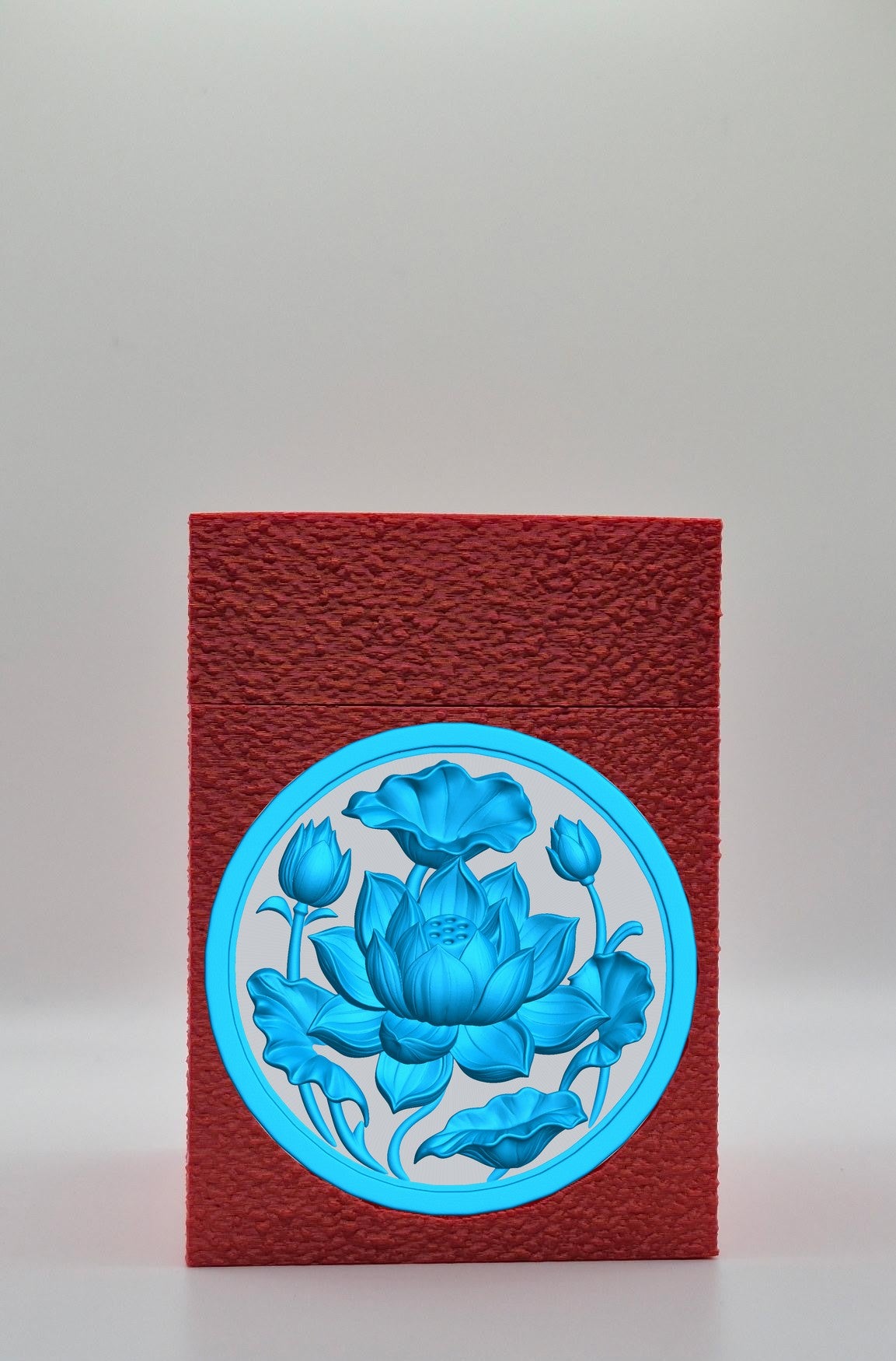 Lotus Card Box — Red