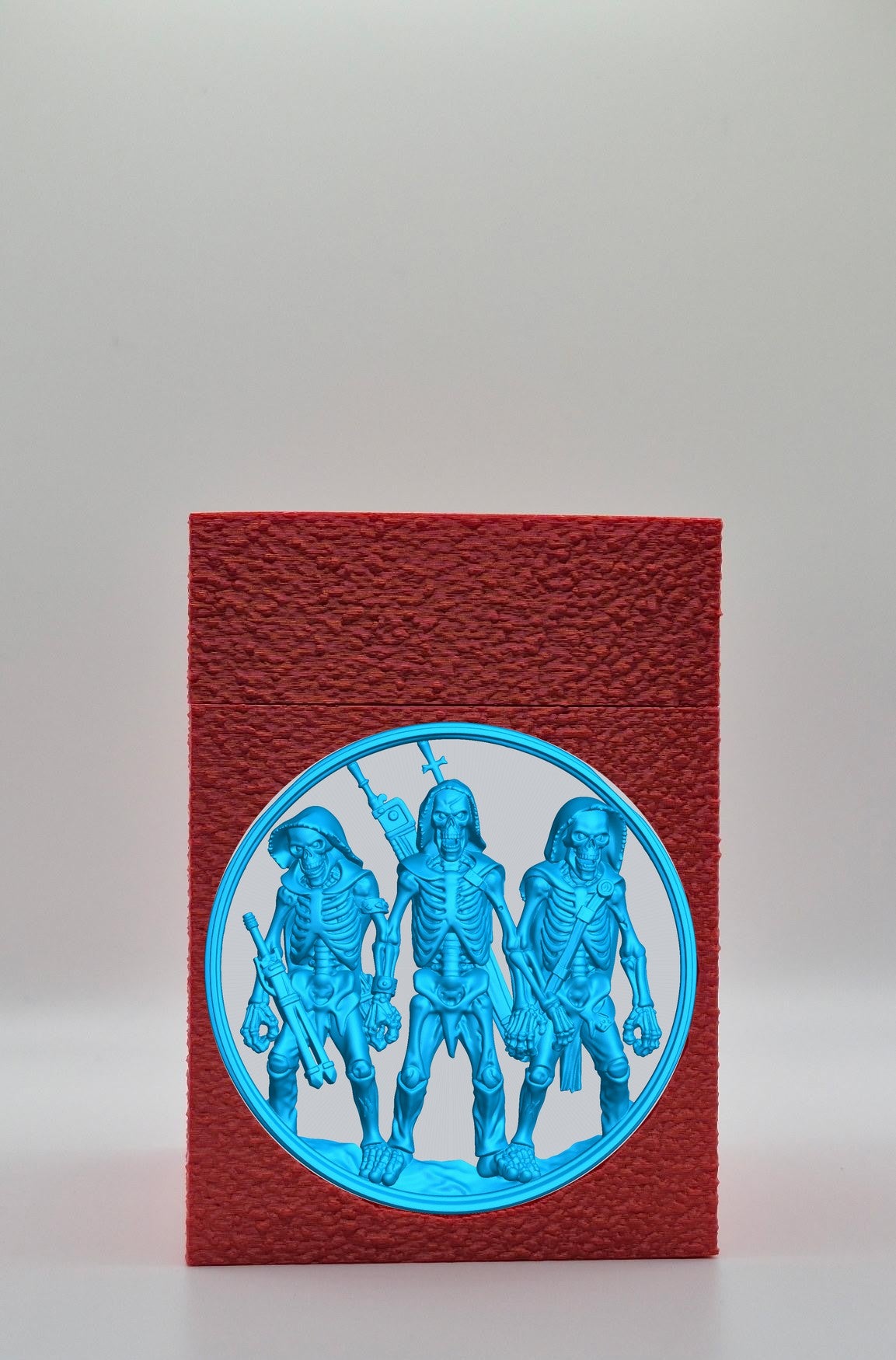 Skeleton Army Card Box — Red