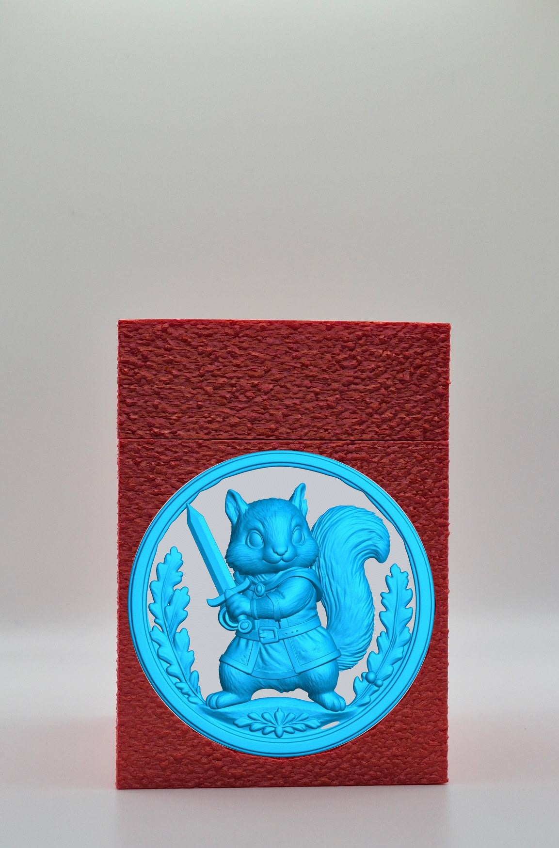 Squirrel Card Box — Red