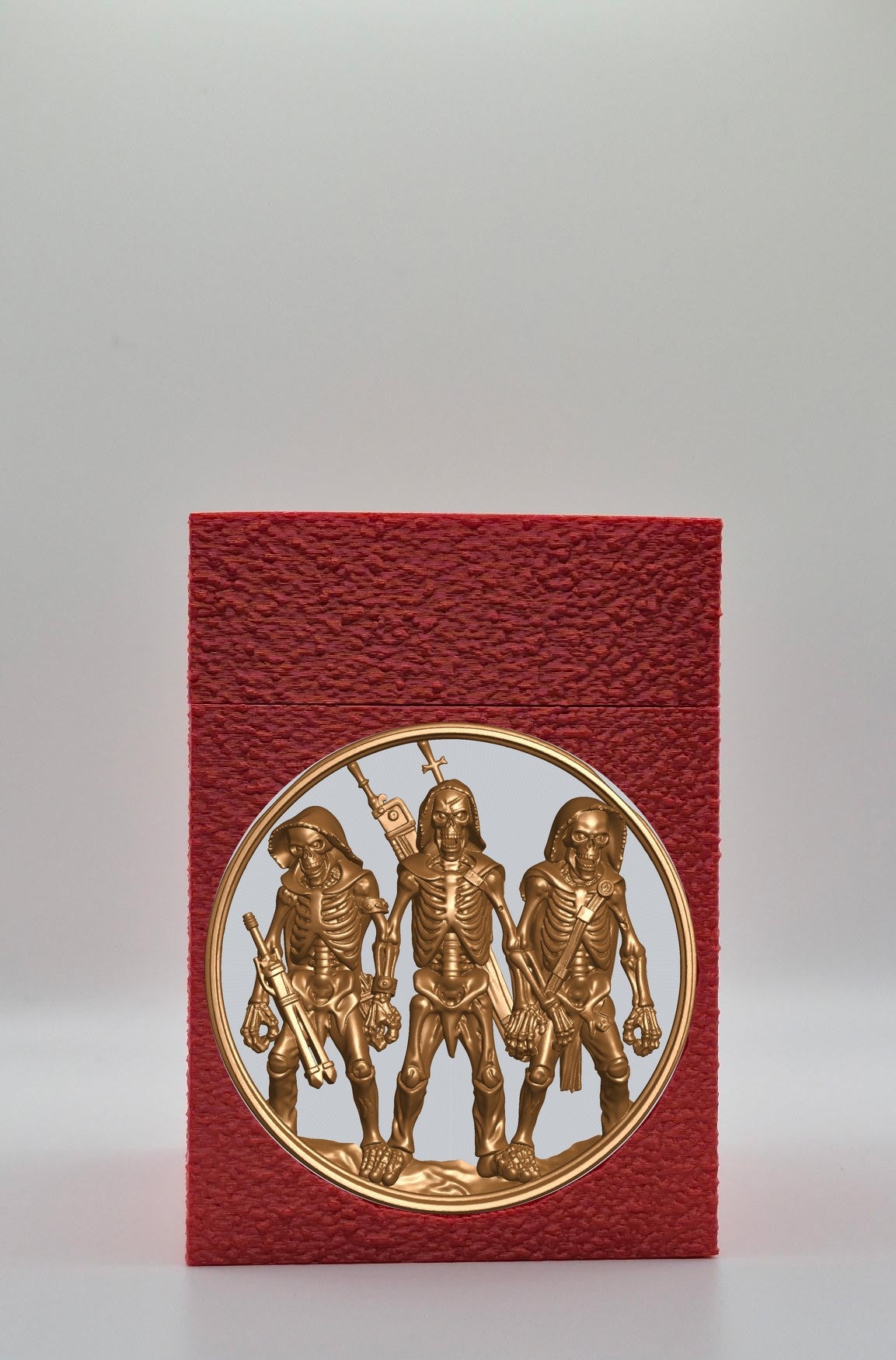 Skeleton Army Card Box — Red
