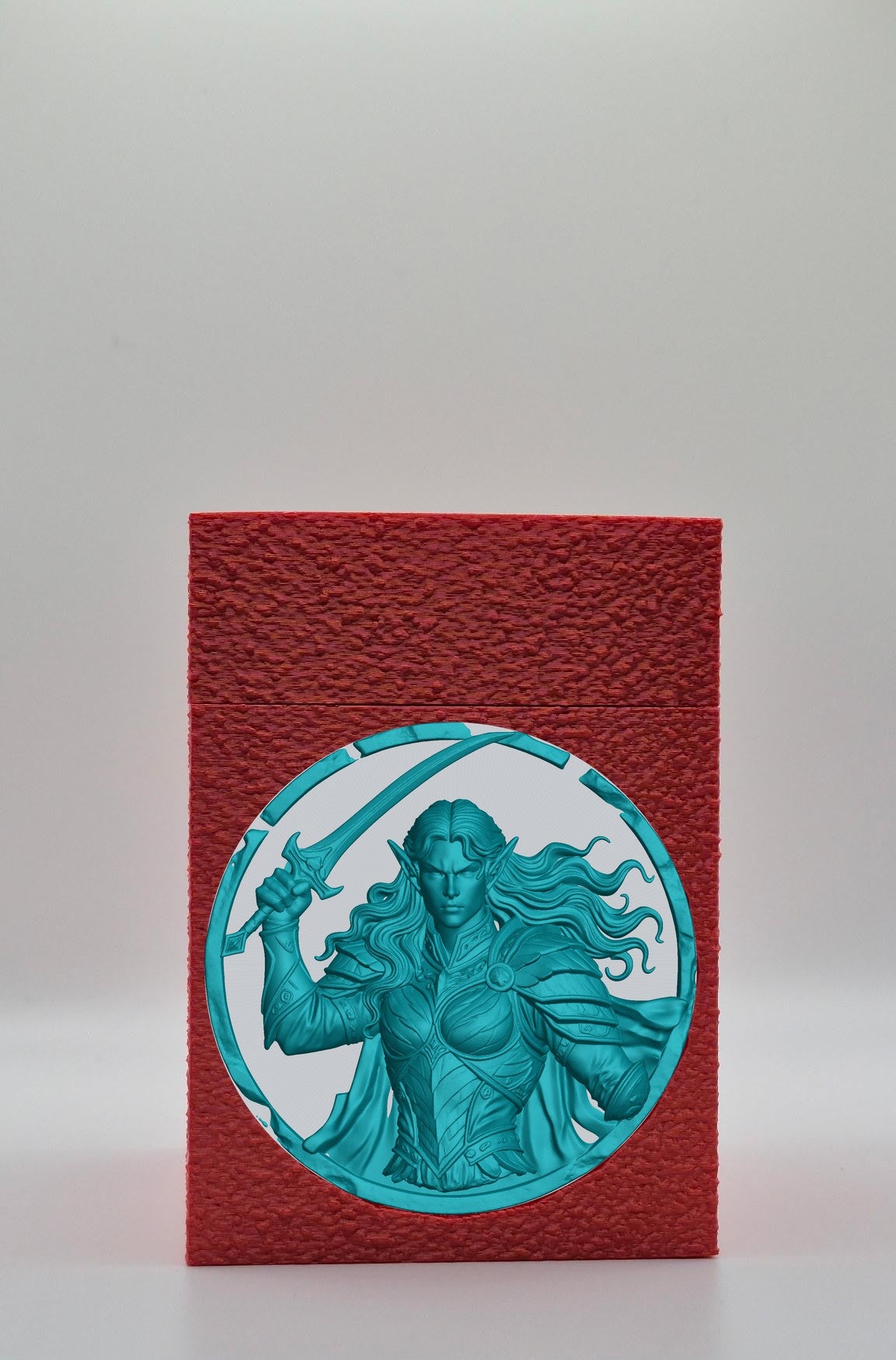 Elvish Warrior Card Box — Red