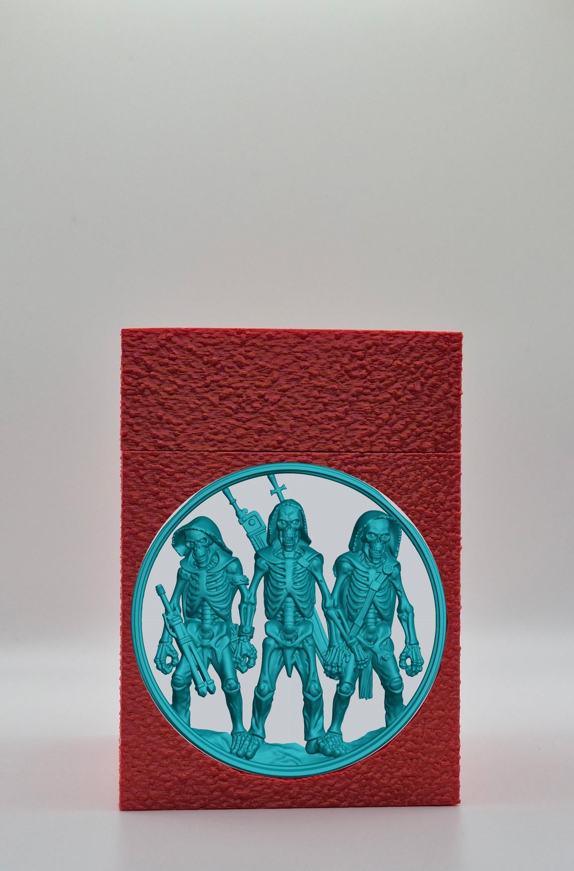 Skeleton Army Card Box — Red