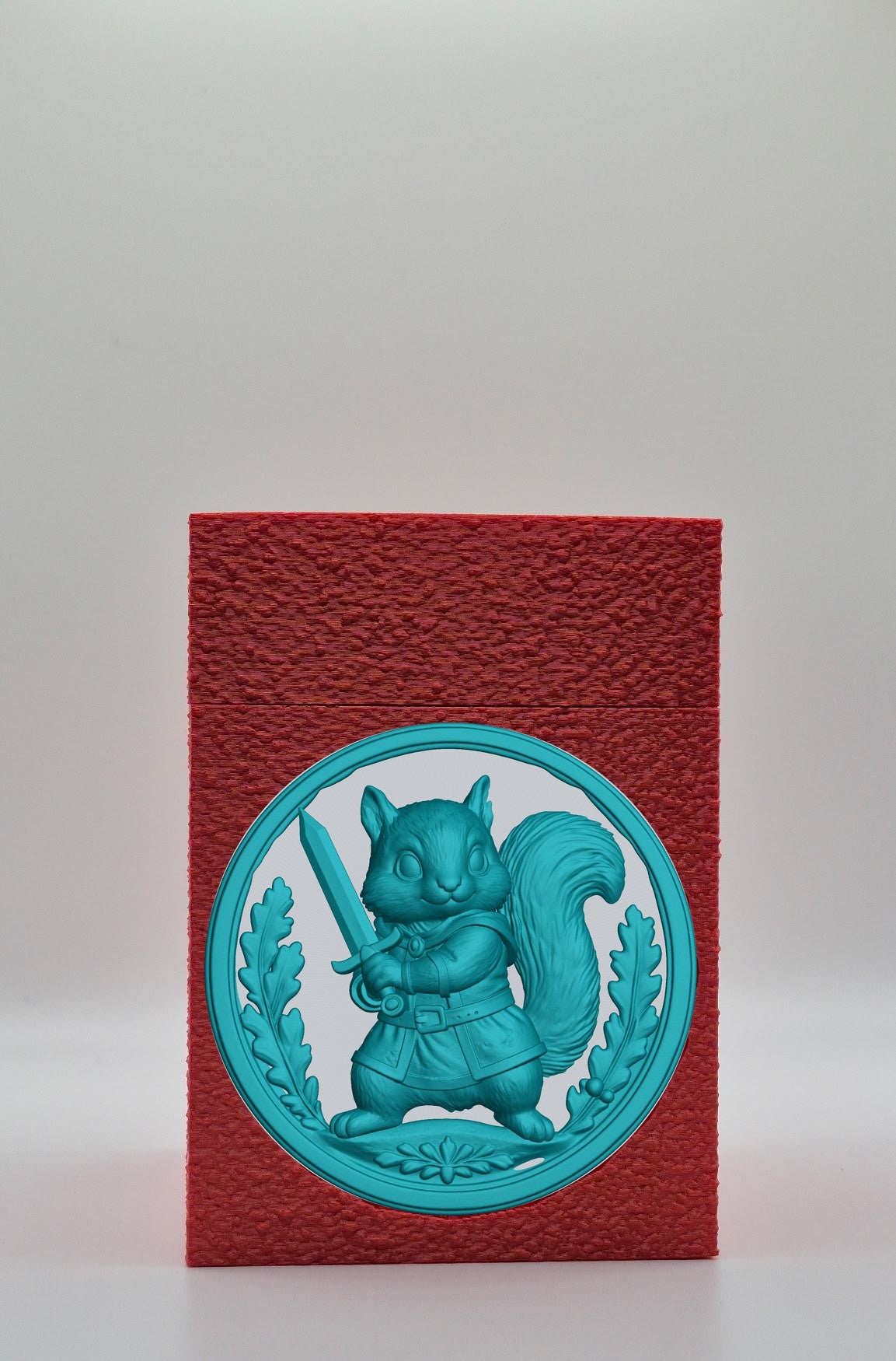 Squirrel Card Box — Red