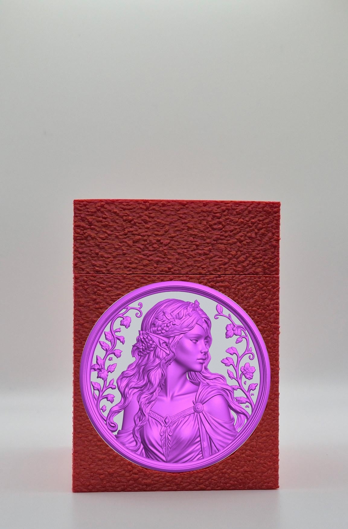Elf Maiden Card Box — Red