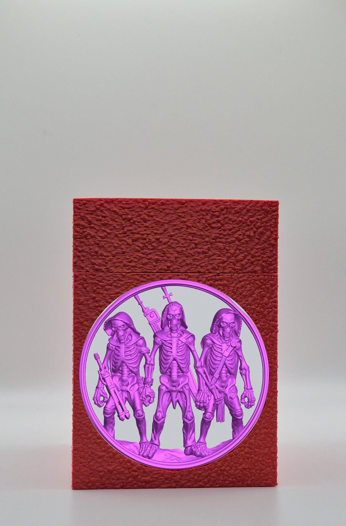 Skeleton Army Card Box — Red