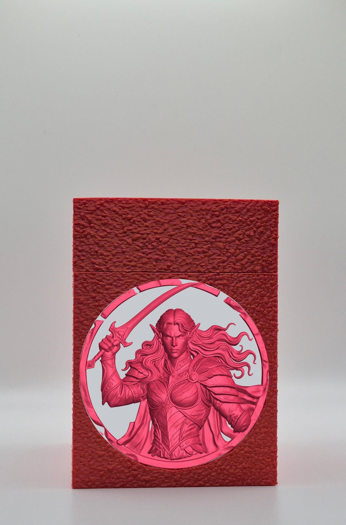 Elvish Warrior Card Box — Red