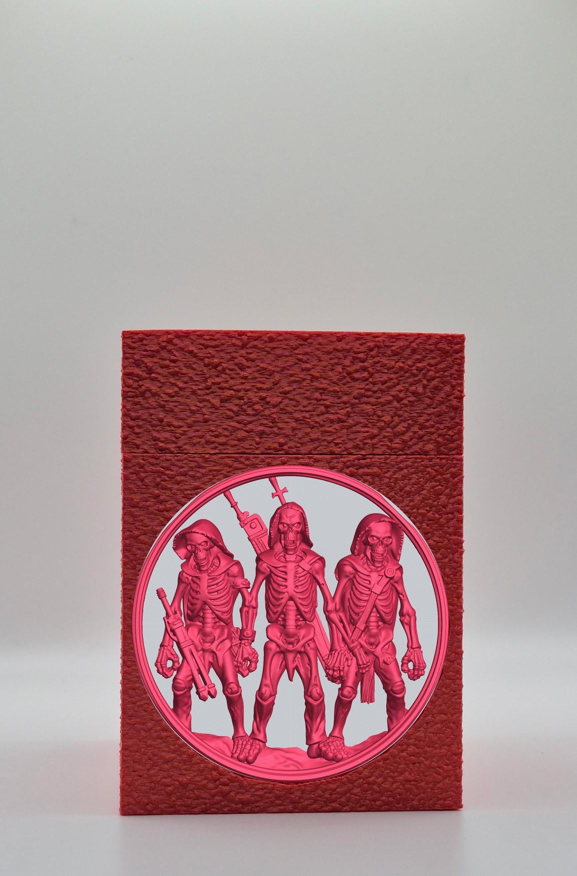 Skeleton Army Card Box — Red