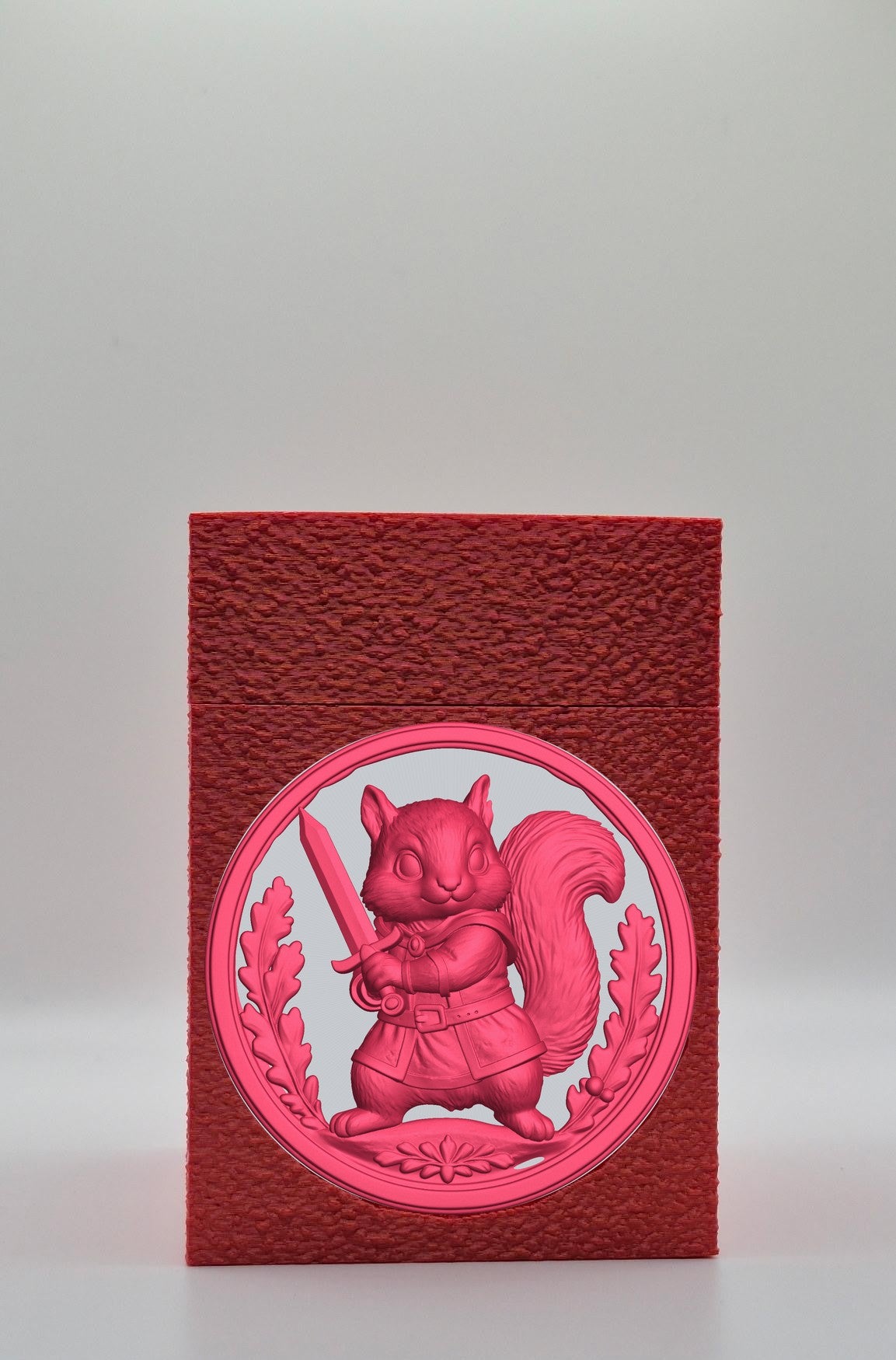 Squirrel Card Box — Red
