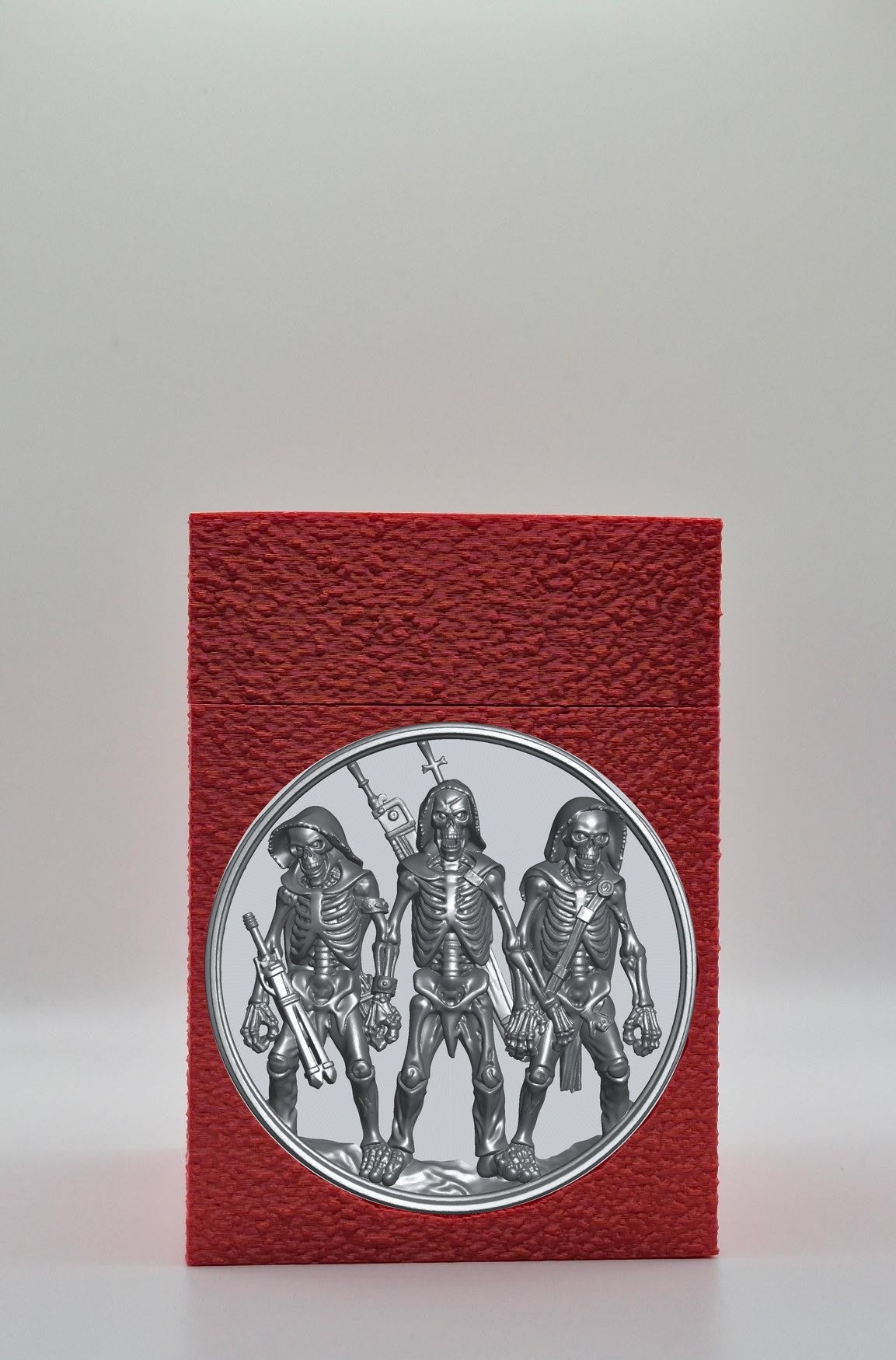 Skeleton Army Card Box — Red